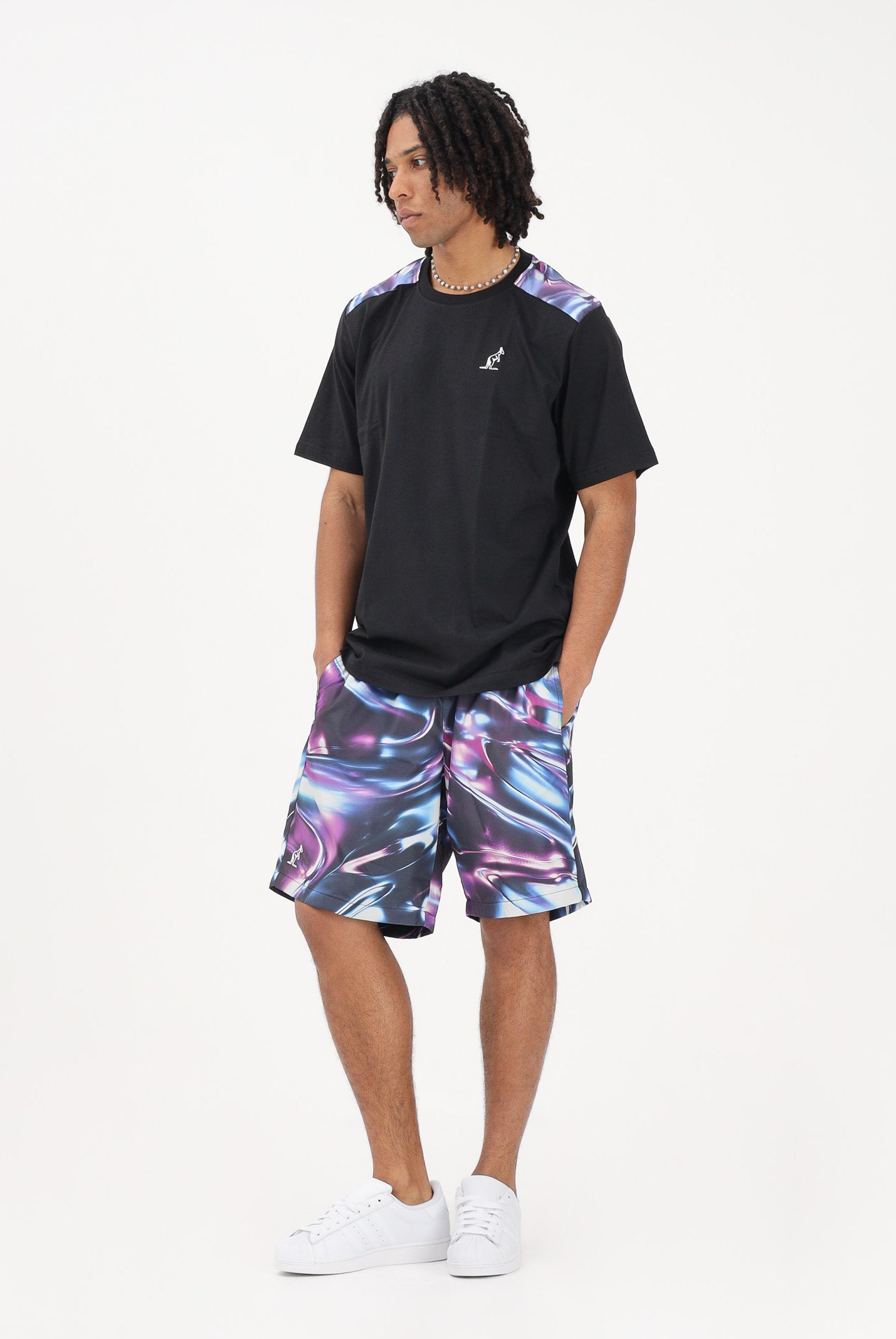 AUSTRALIAN Shorts sportivo Metaliq multicolore da uomo ARUSH0015META01 585 AUSTRALIAN