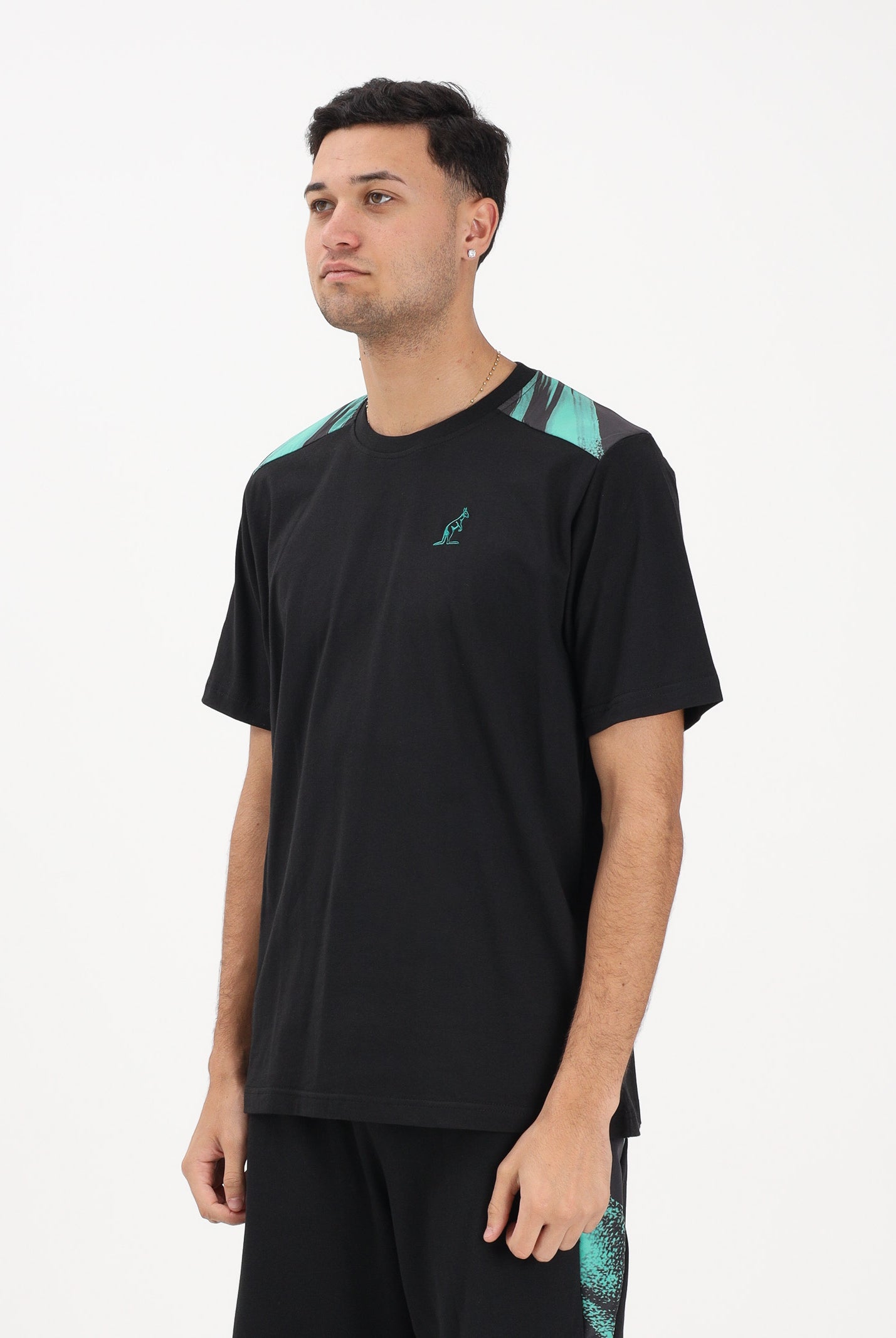 AUSTRALIAN T-shirt a manica corta Brush nera da uomo ARUTS0011BRUS01 003 AUSTRALIAN