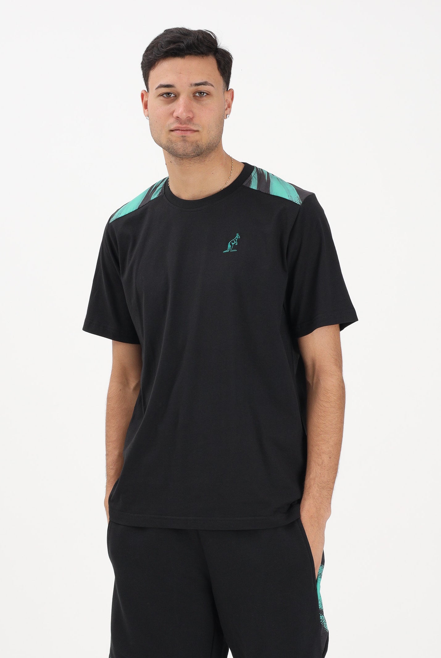 AUSTRALIAN T-shirt a manica corta Brush nera da uomo ARUTS0011BRUS01 003 AUSTRALIAN