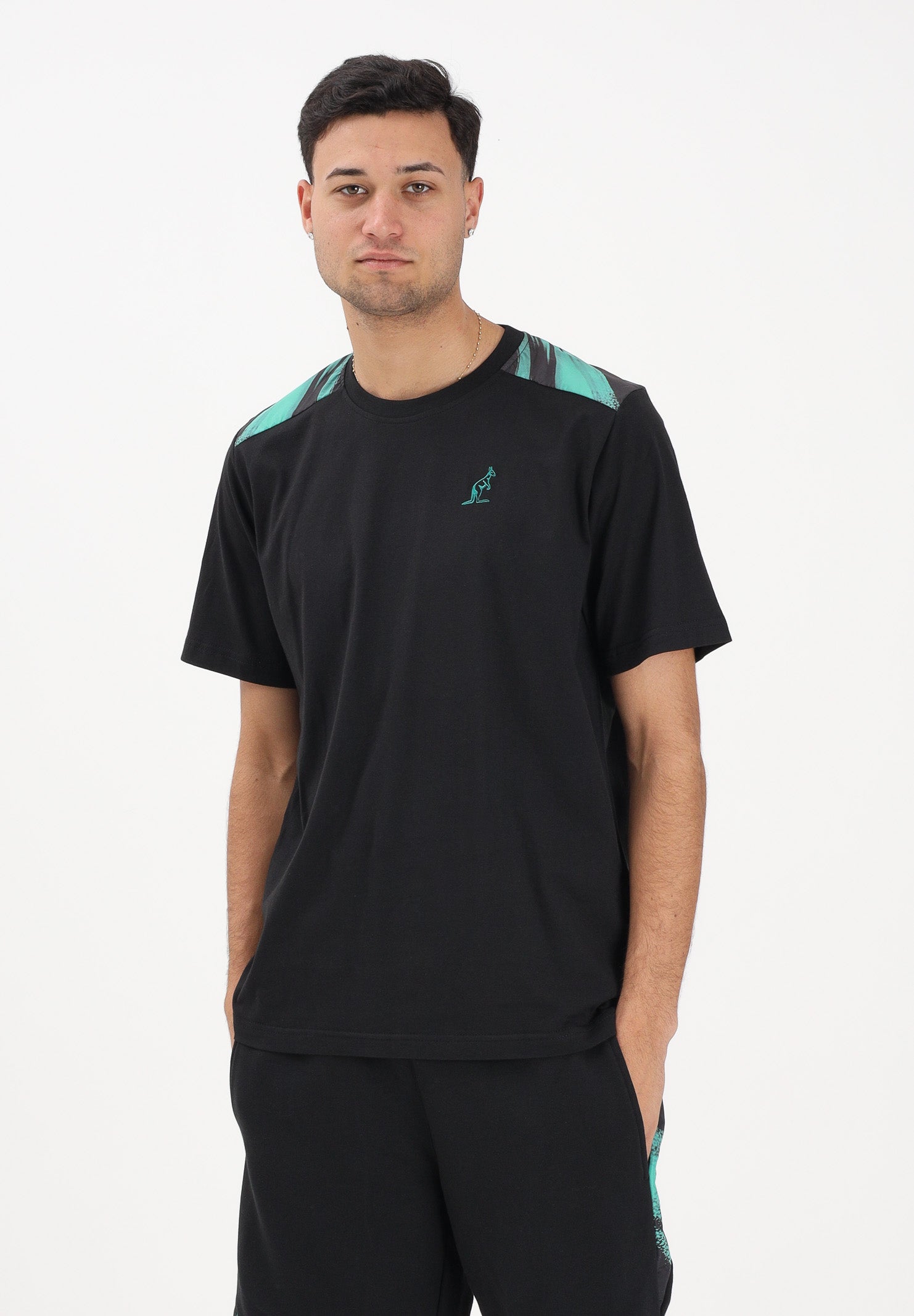 AUSTRALIAN T-shirt a manica corta Brush nera da uomo ARUTS0011BRUS01 003 AUSTRALIAN