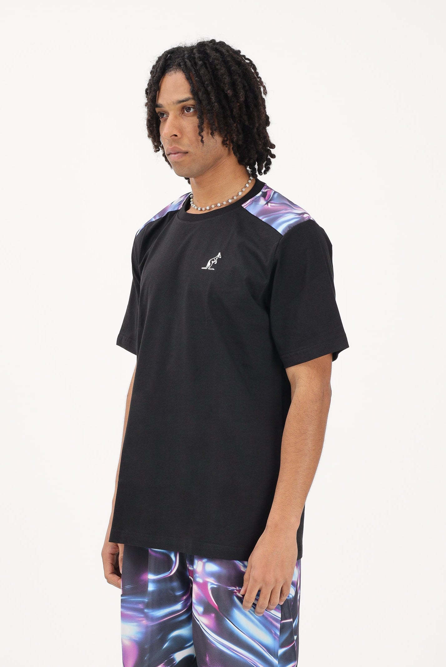 AUSTRALIAN T-shirt a manica corta Metaliq nera da uomo ARUTS0011META01 003 AUSTRALIAN