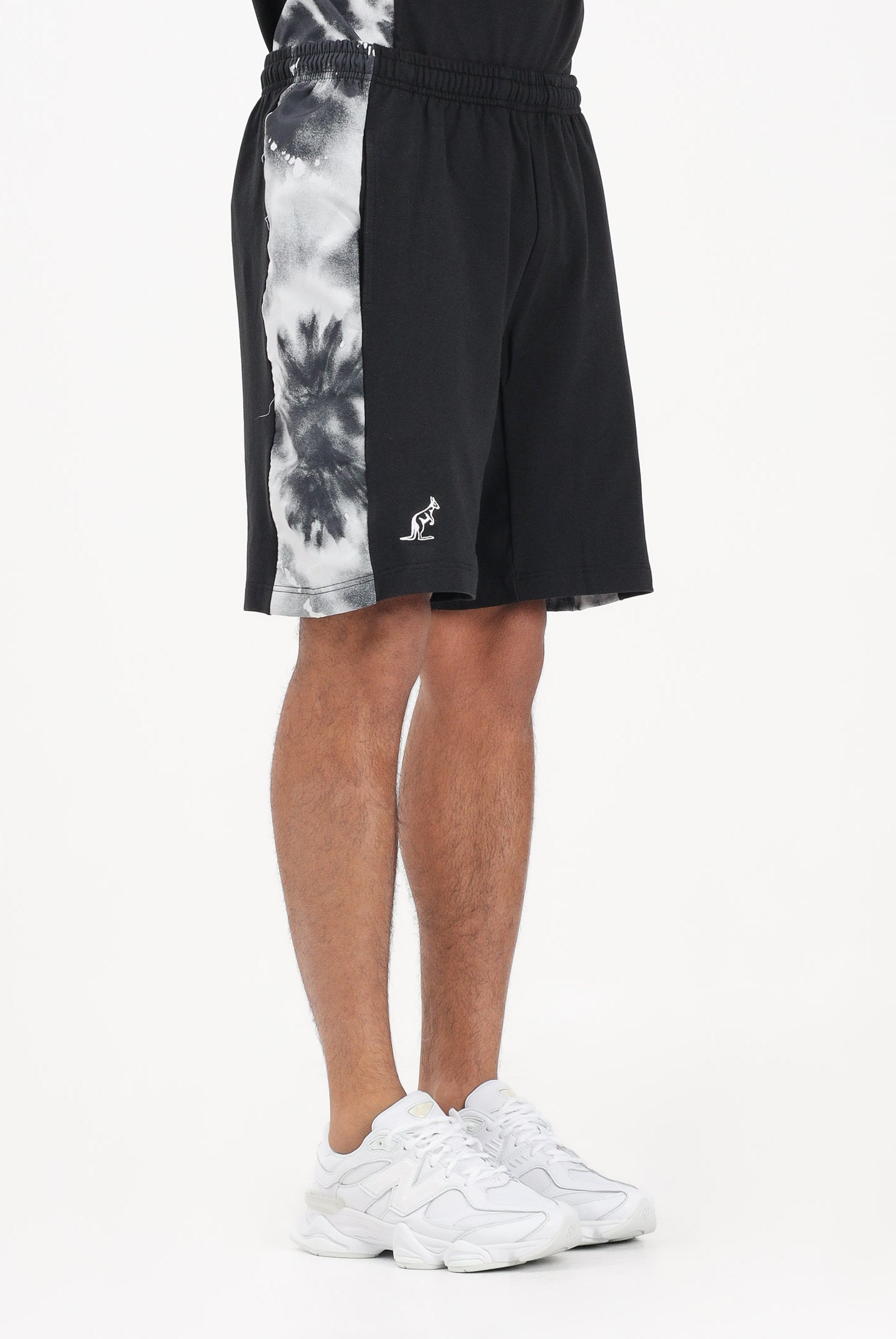 AUSTRALIAN Shorts sportivo nero da uomo con inserto stampato SPUSH0015836 003 AUSTRALIAN