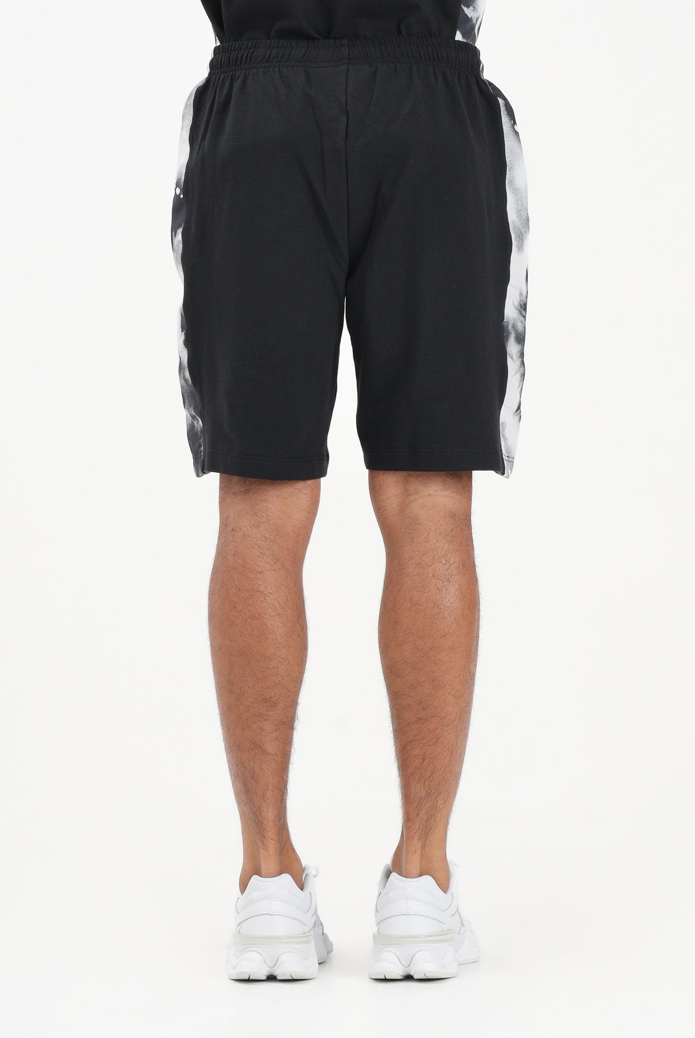 AUSTRALIAN Shorts sportivo nero da uomo con inserto stampato SPUSH0015836 003 AUSTRALIAN