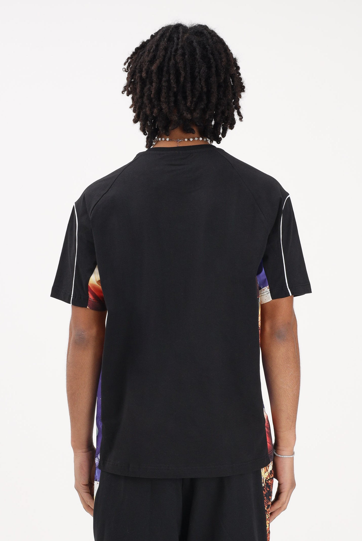 AUSTRALIAN T-shirt a manica corta nera da uomo con inserti stampati SPUTS0022877 003 AUSTRALIAN