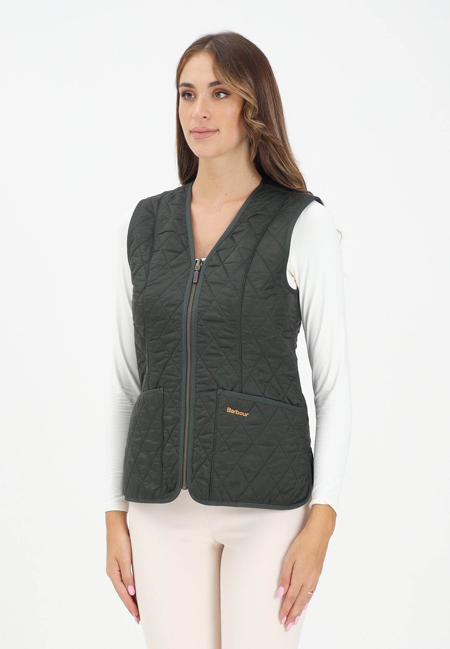 BARBOUR Smanicato Betty verde da donna da abbinare alla giacca Beadnell 252MLLI0003 OL71 BARBOUR