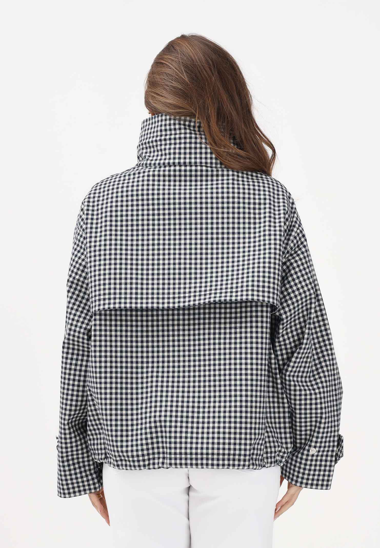 BARBOUR Piumino Bronwyn a quadretti bianco e blu da donna 261-LSP0320 NY71 BARBOUR
