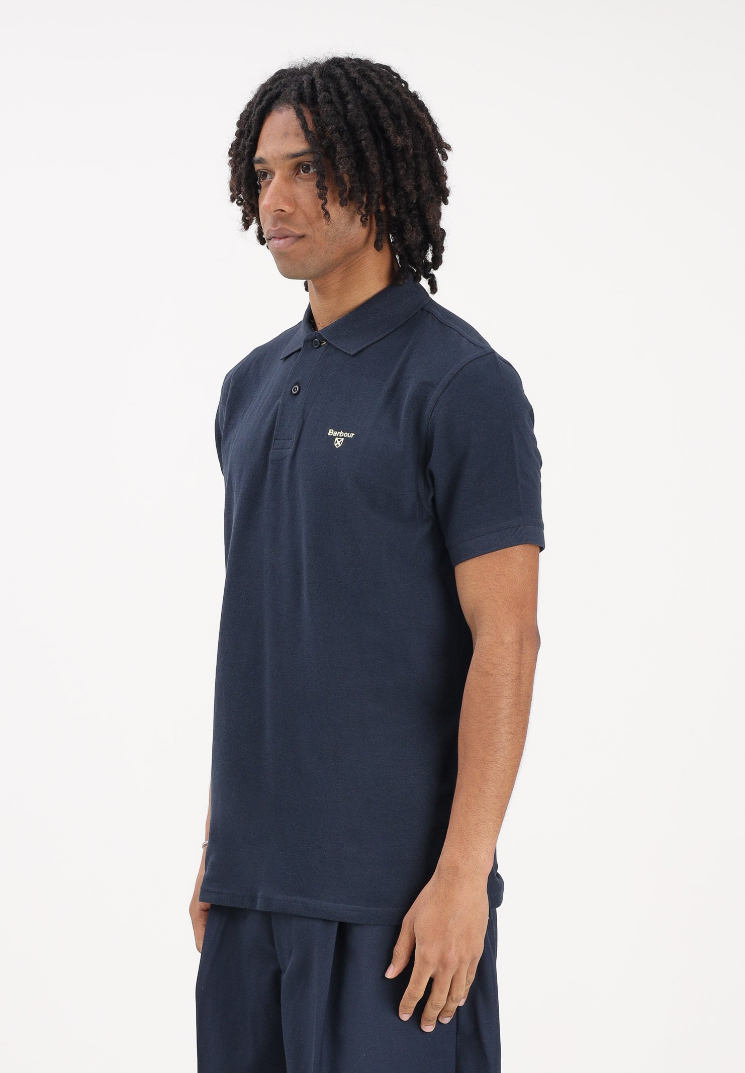 BARBOUR Polo a manica corta Sports blu da uomo 261-MML1367 NY91 BARBOUR