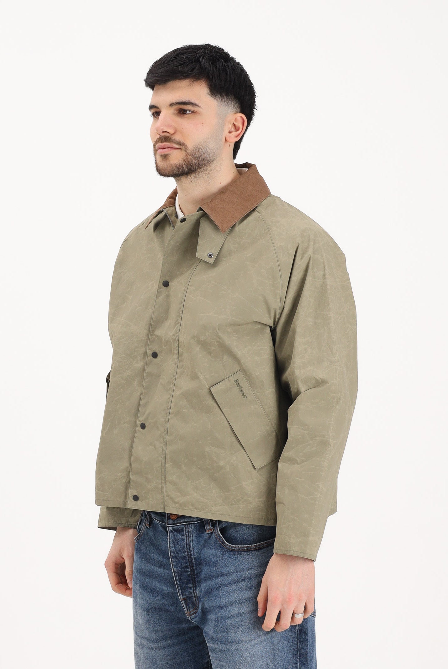 BARBOUR Giacca a vento Ripstop Transport verde oliva da uomo 261-MSP0175 OL31 BARBOUR