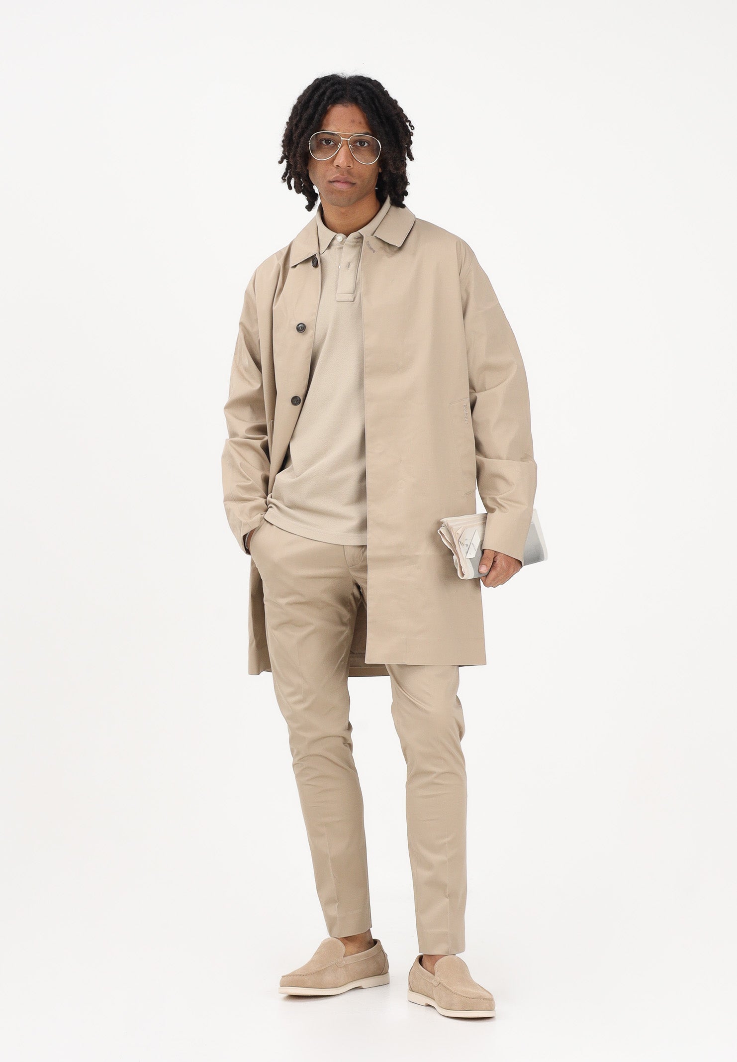 BARBOUR Trench Mac leggero Rokig beige da uomo 261-MWB0856 ST72 BARBOUR
