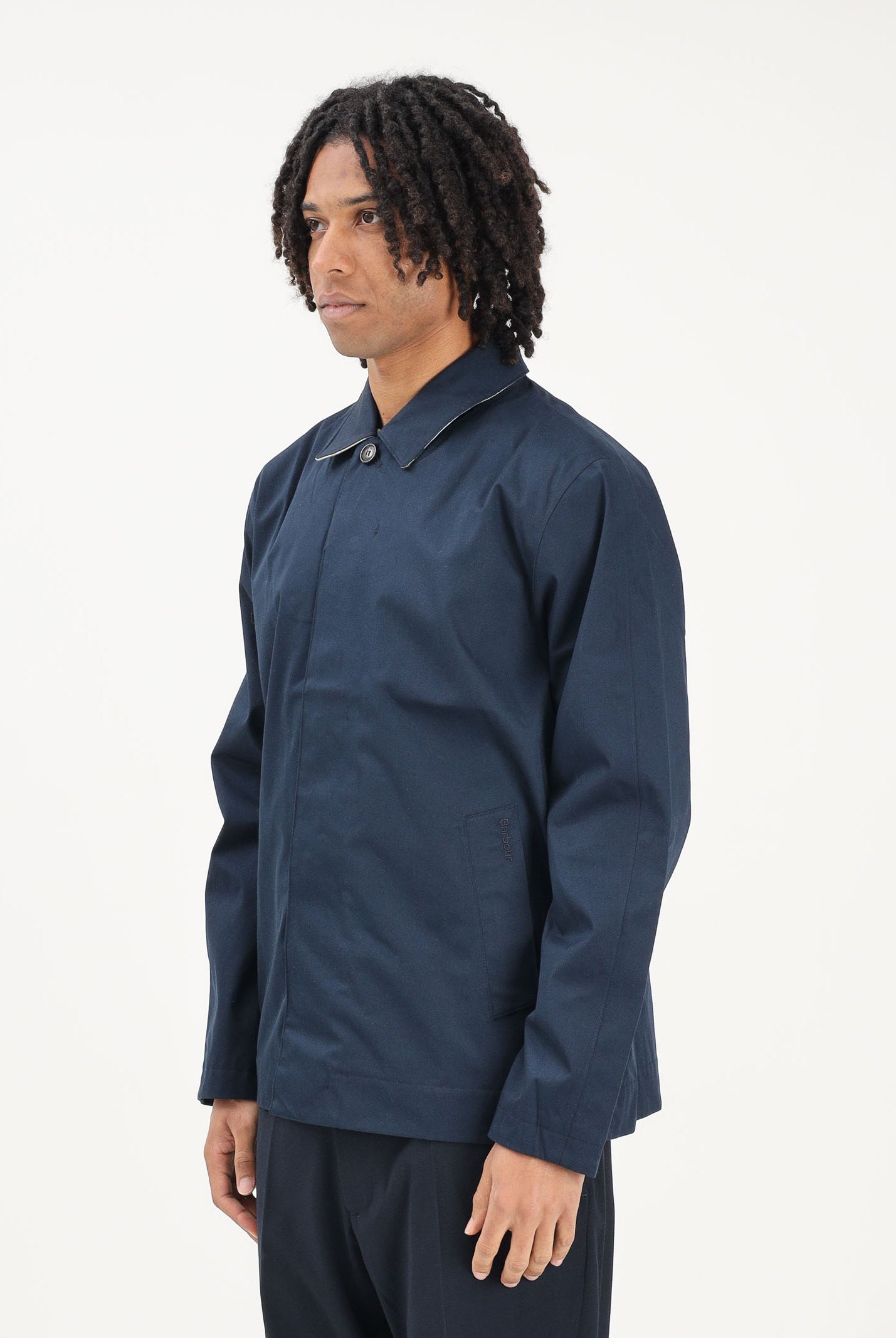 BARBOUR Giacca impermeabile Rokig blu da uomo 261-MWB1130 NY72 BARBOUR