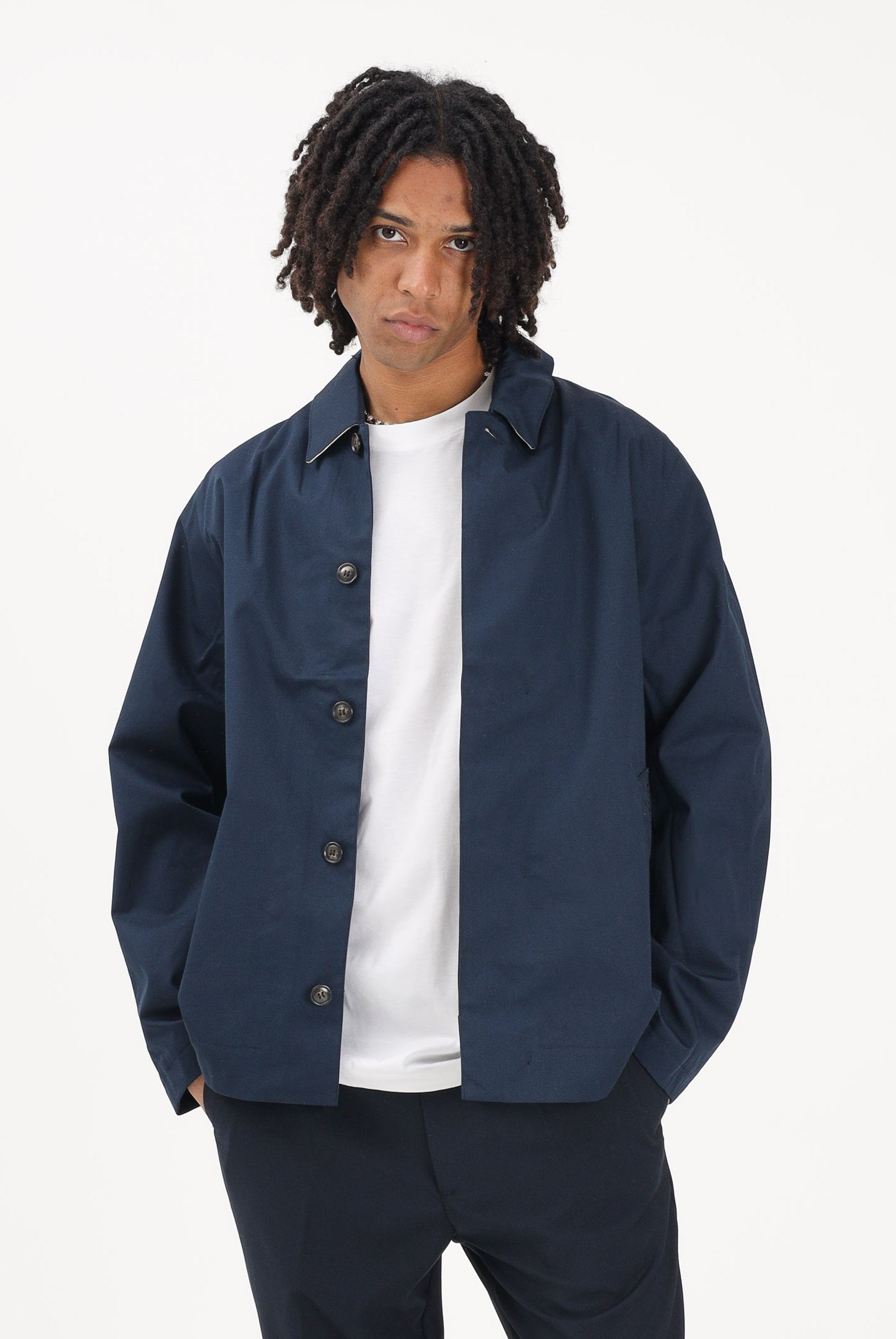 BARBOUR Giacca impermeabile Rokig blu da uomo 261-MWB1130 NY72 BARBOUR
