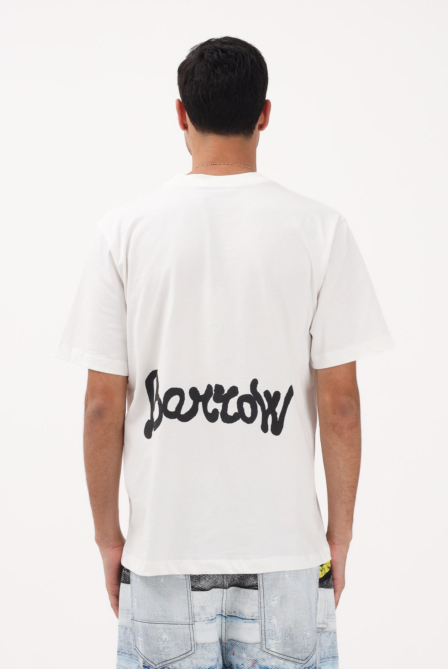 BARROW T-shirt a manica corta bianca per uomo e donna con stampa S6BWUATH078 412 BARROW