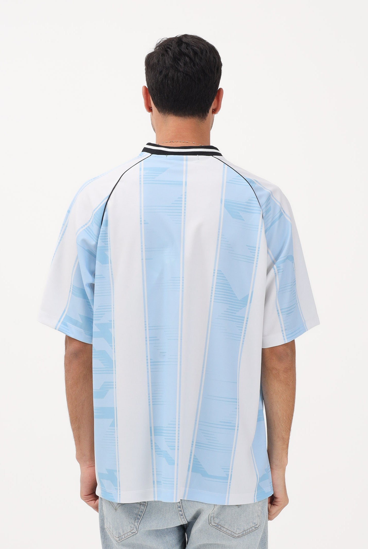 BARROW T-shirt a manica corta bianca e azzurra per uomo e donna ispirata al mondo sportswear S6BWWOTH074 41201 BARROW