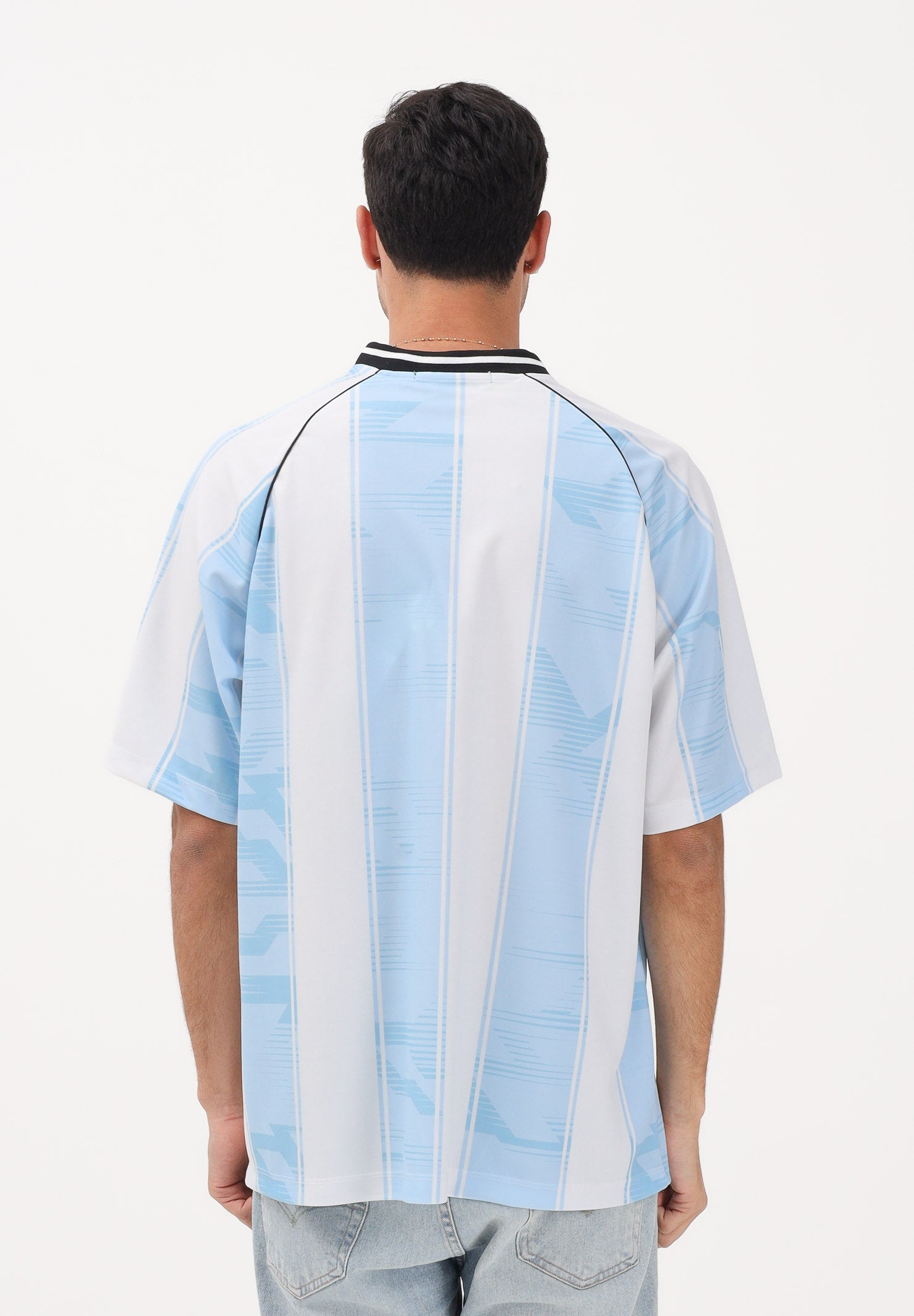 BARROW T-shirt a manica corta bianca e azzurra per uomo e donna ispirata al mondo sportswear S6BWWOTH074 41201 BARROW
