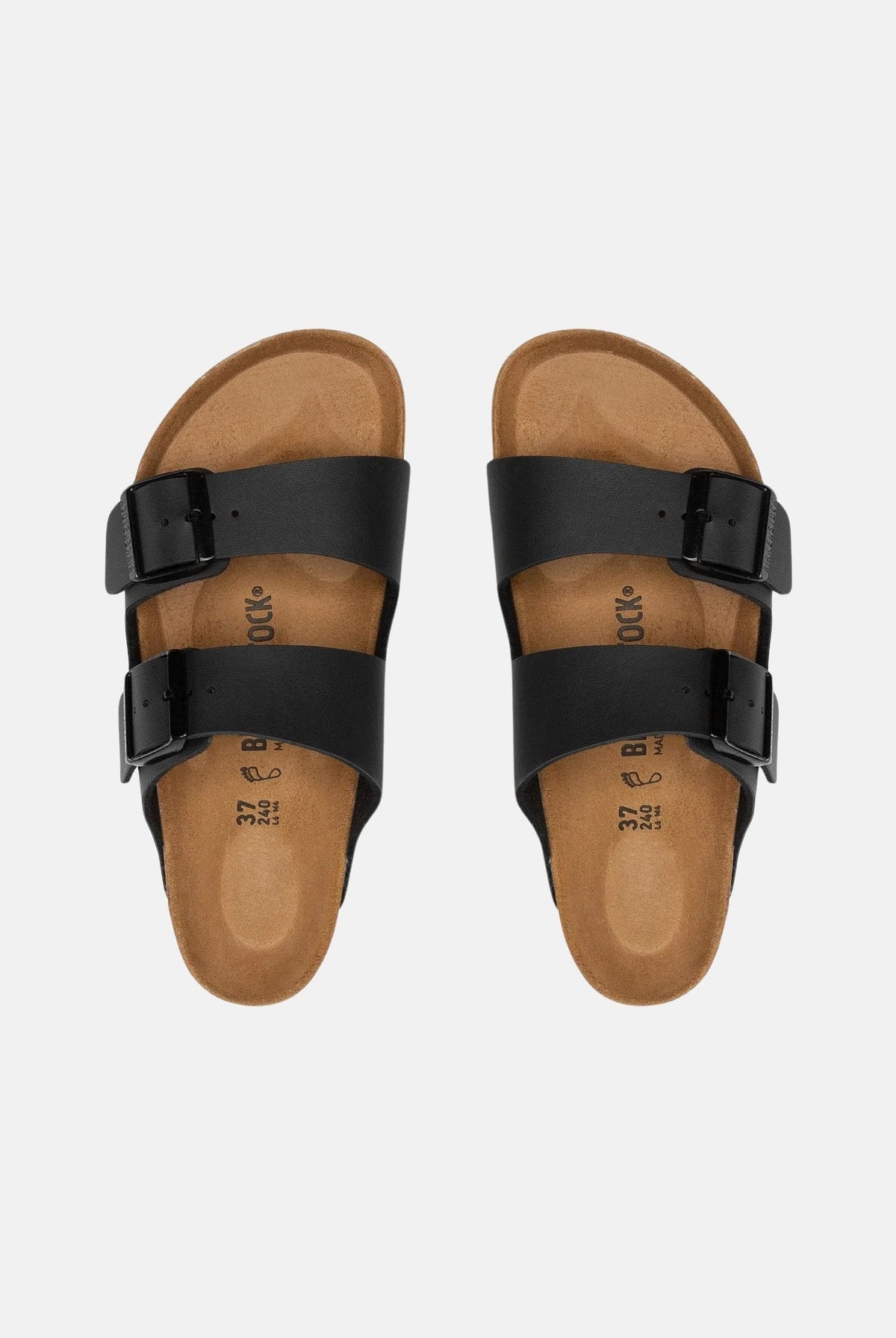 BIRKENSTOCK Ciabatte ARIZONA BS black nero, per uomo e donna con doppia fascia regolabile 051791 BIRKENSTOCK