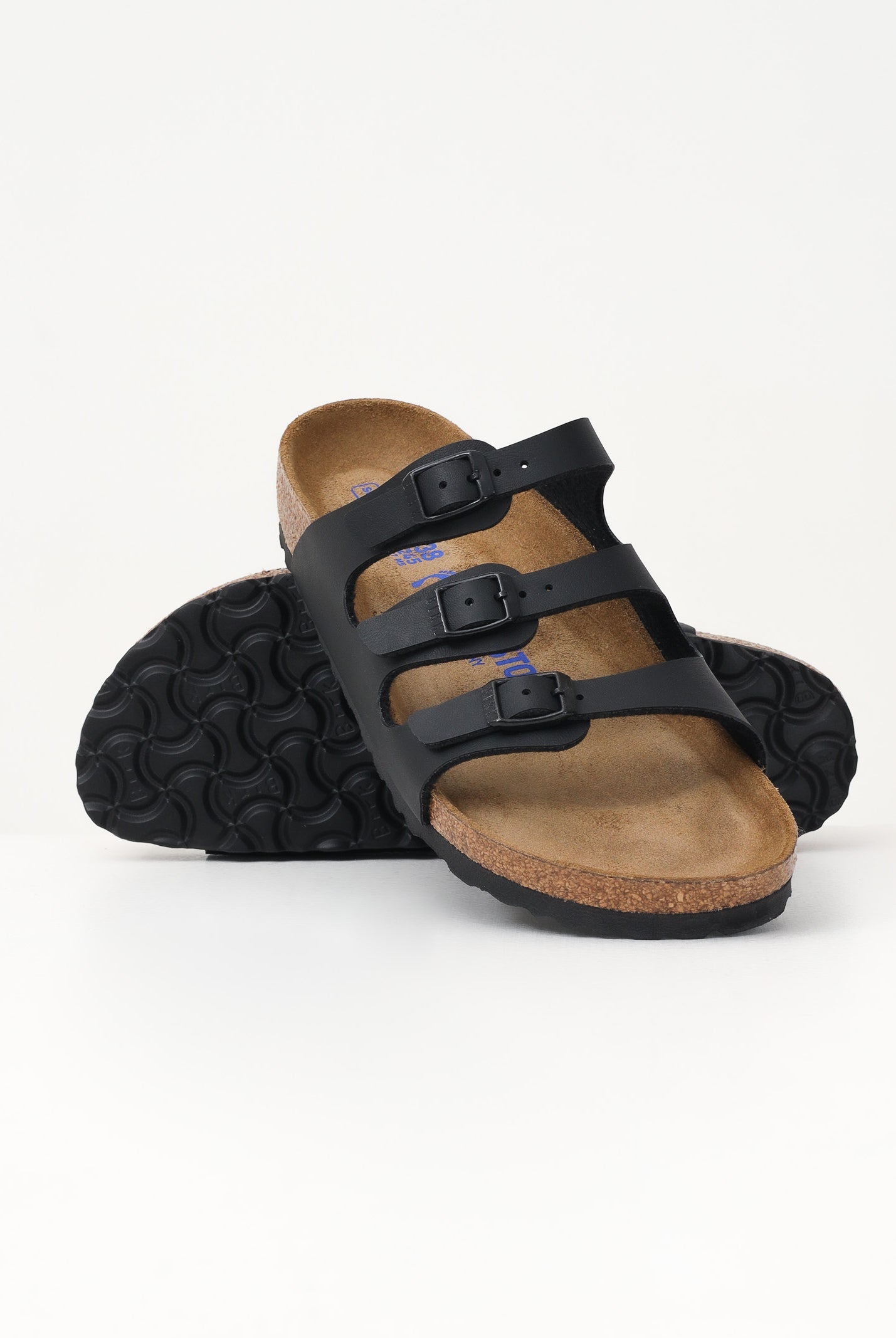 BIRKENSTOCK Ciabatte Florida nere per uomo e donna 053013 . BIRKENSTOCK