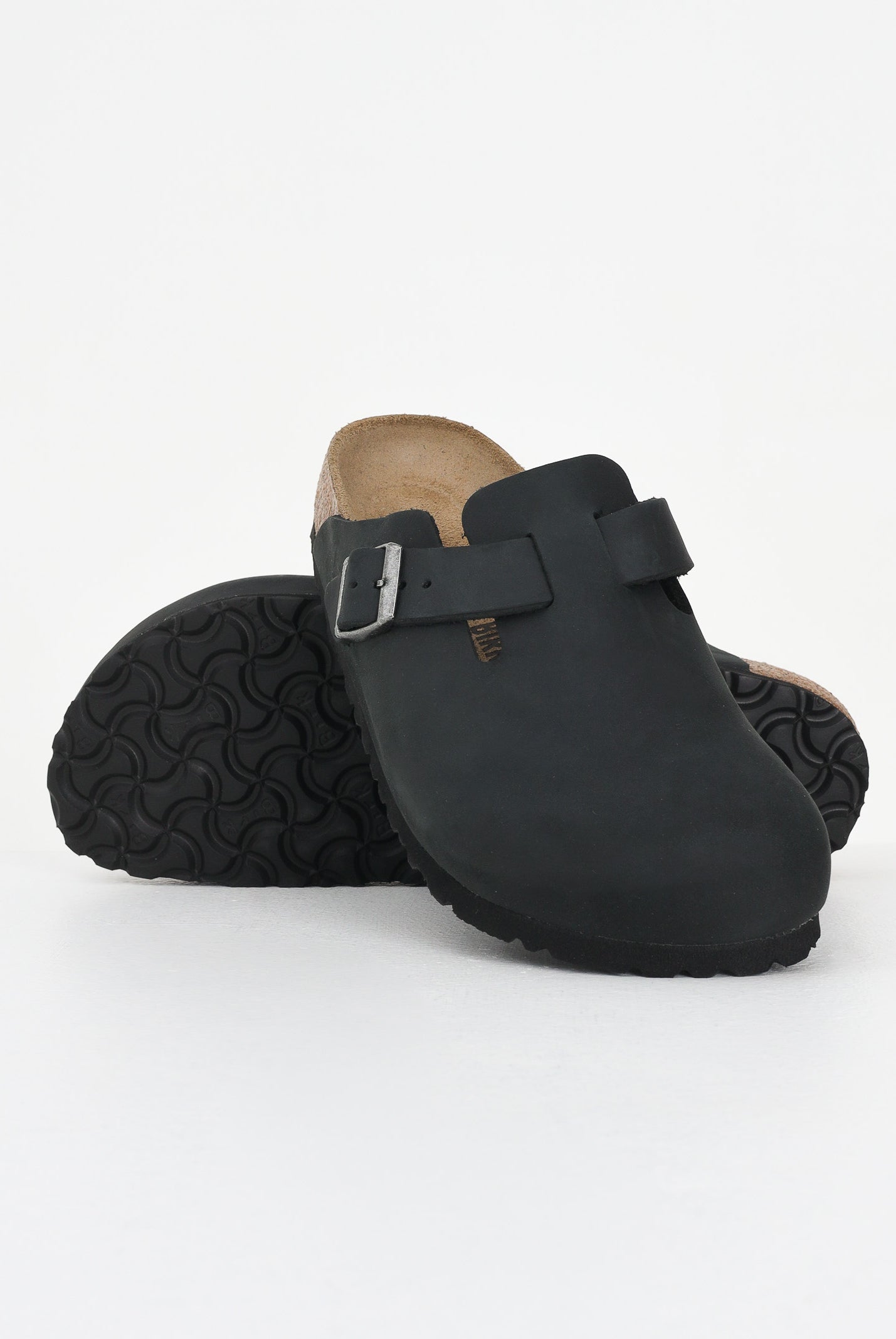 BIRKENSTOCK Ciabatte Boston nere per uomo e donna 059463 . BIRKENSTOCK