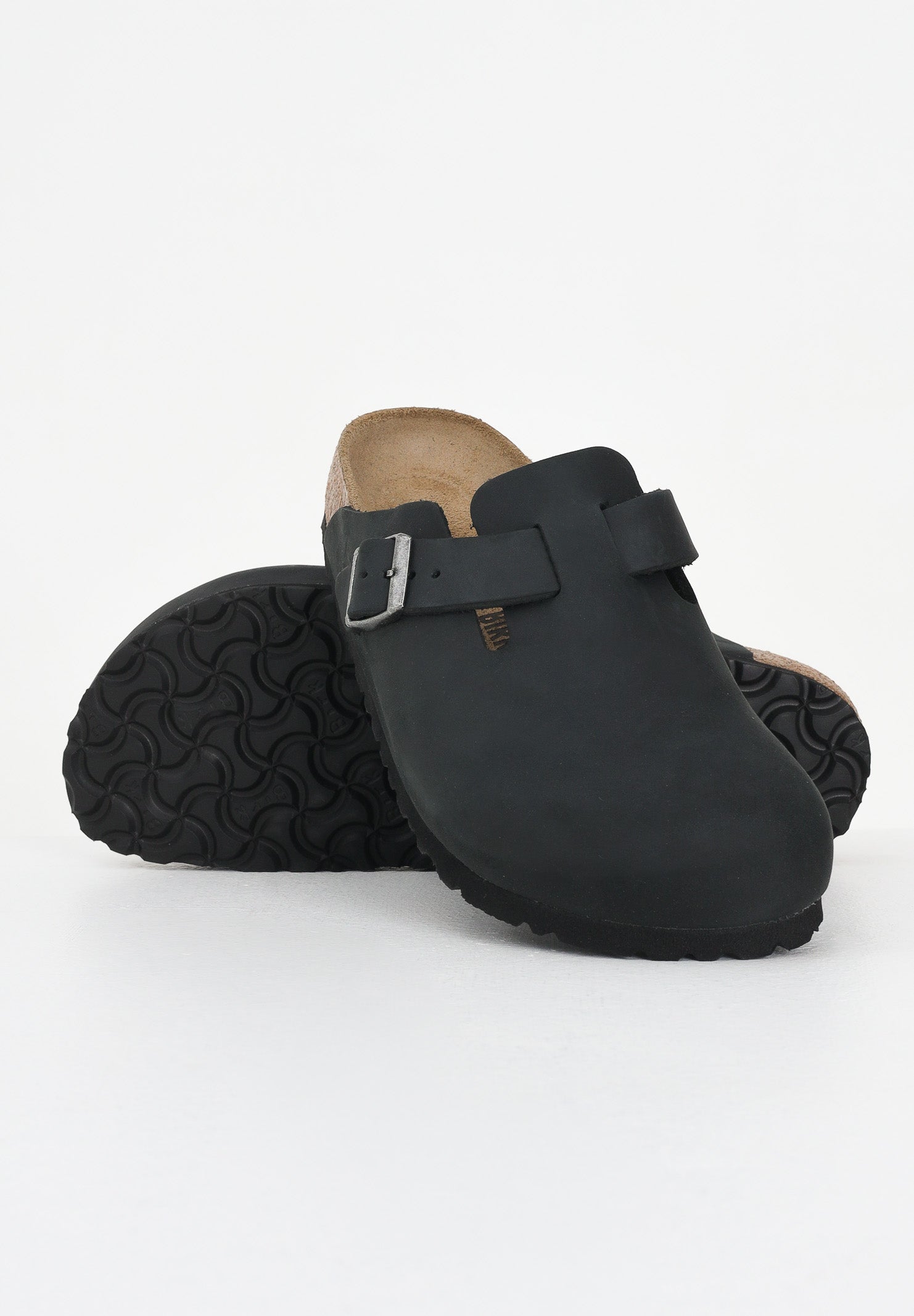 BIRKENSTOCK Ciabatte Boston nere per uomo e donna 059463 . BIRKENSTOCK