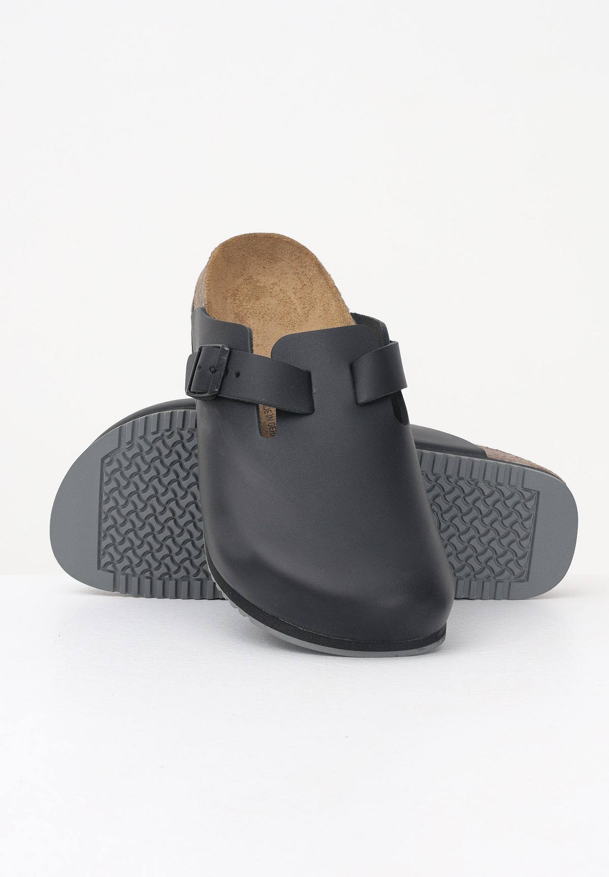 BIRKENSTOCK Ciabatte Boston Super grip nere per uomo e donna 060196 . BIRKENSTOCK