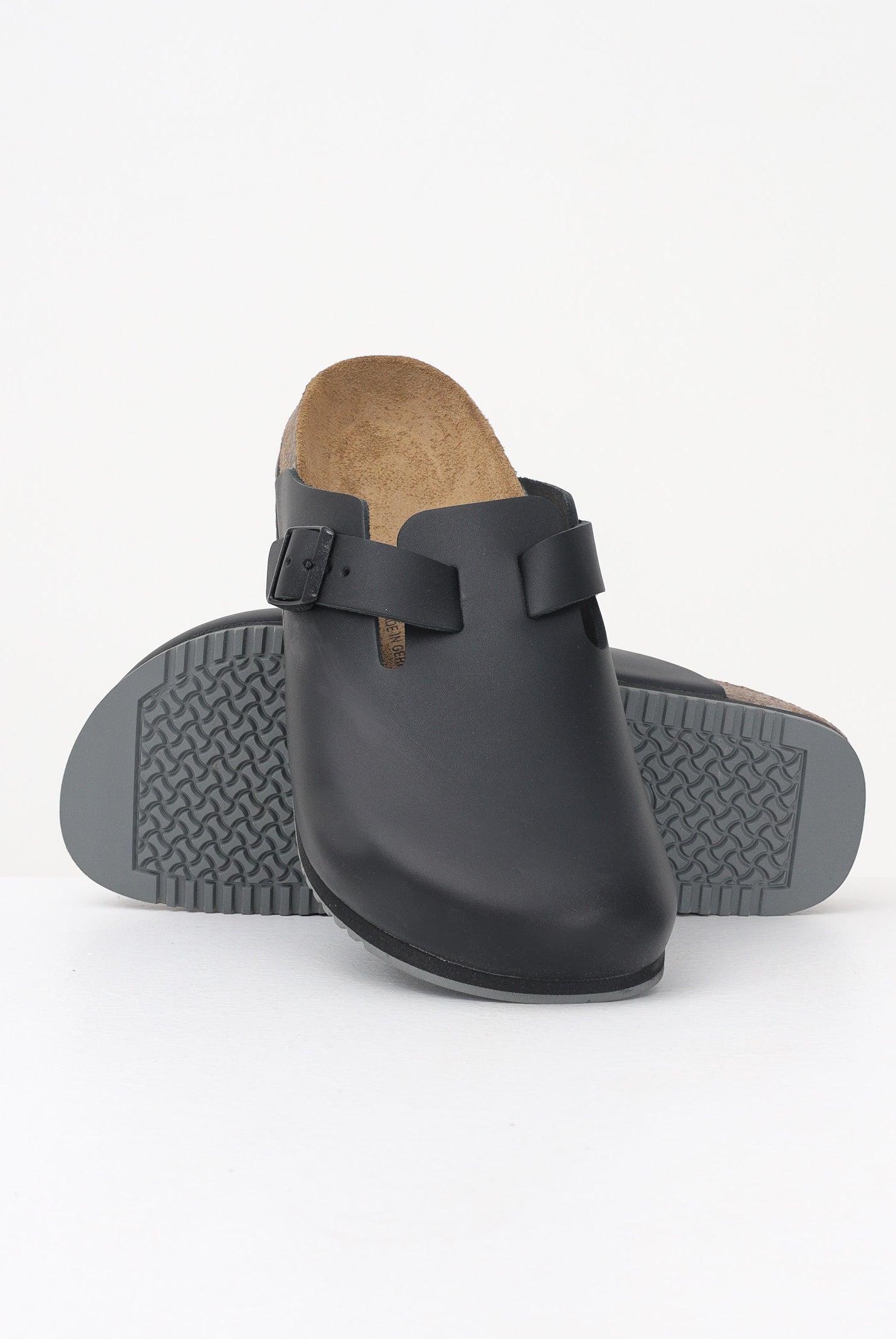 BIRKENSTOCK Ciabatte Boston Super grip nere per uomo e donna 060196 . BIRKENSTOCK