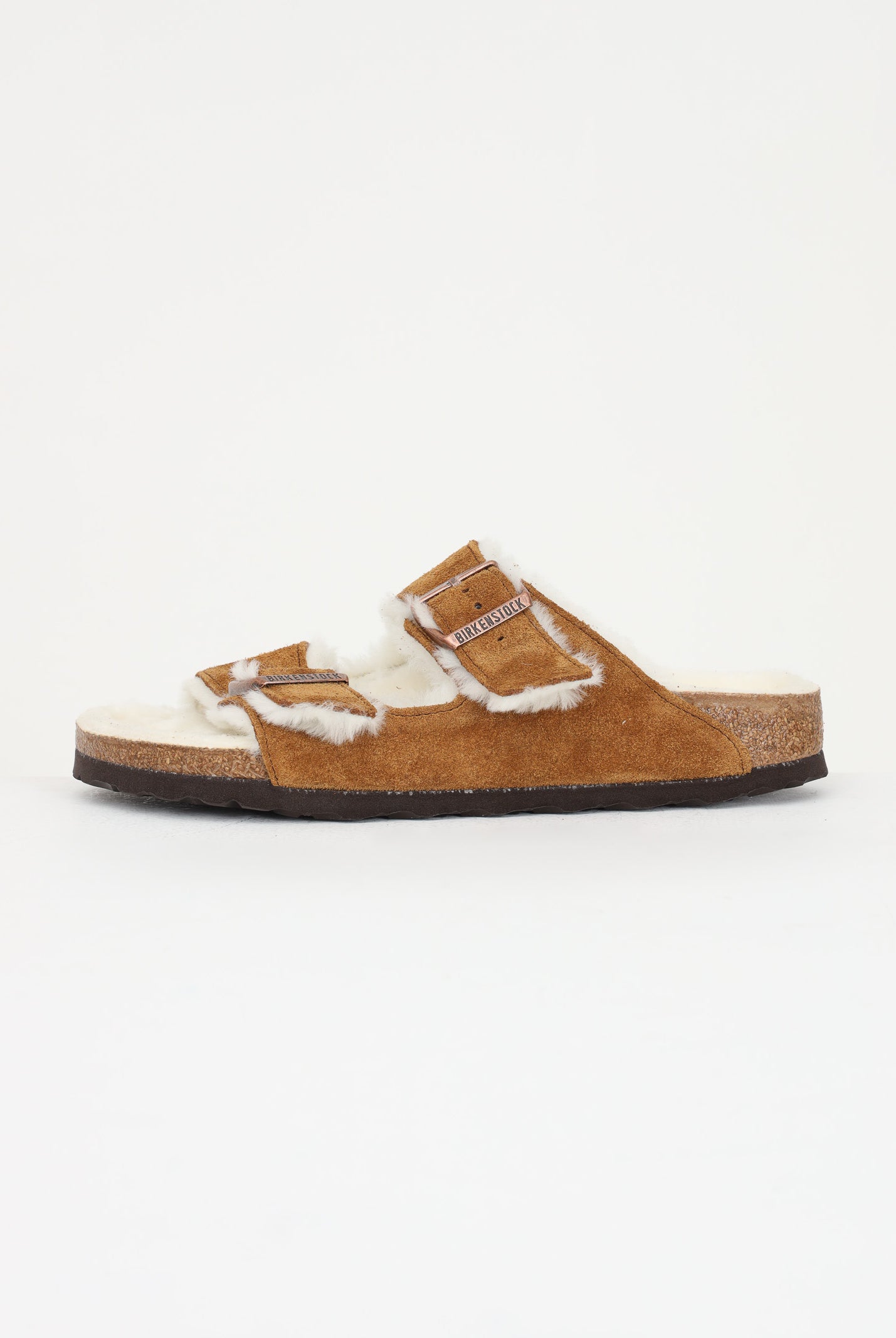 BIRKENSTOCK Ciabatte Arizona pelliccia di agnello beige per uomo e donna 1001135 . BIRKENSTOCK