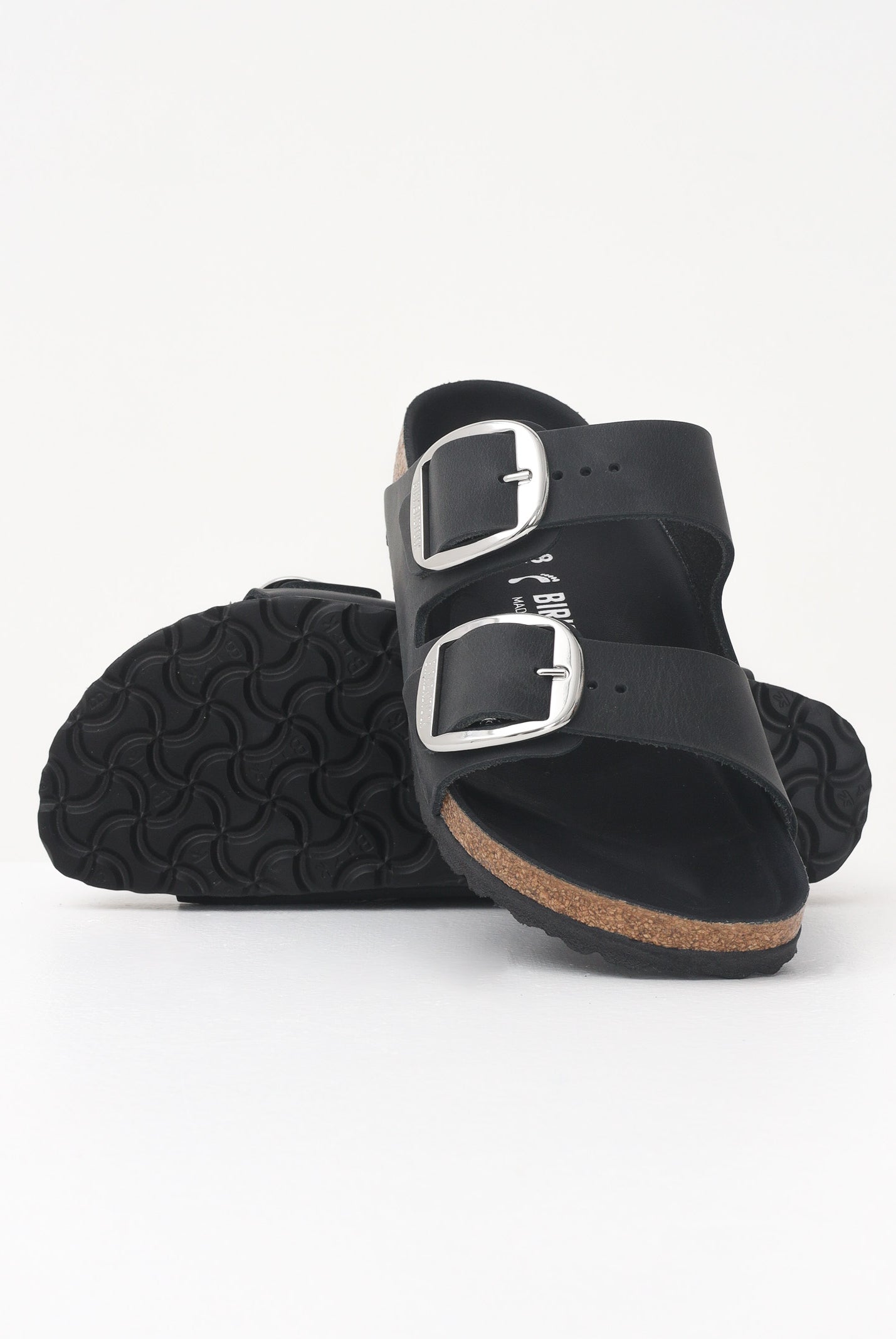 BIRKENSTOCK Ciabatte Arizona Big Buckle nere da donna 1011075 . BIRKENSTOCK