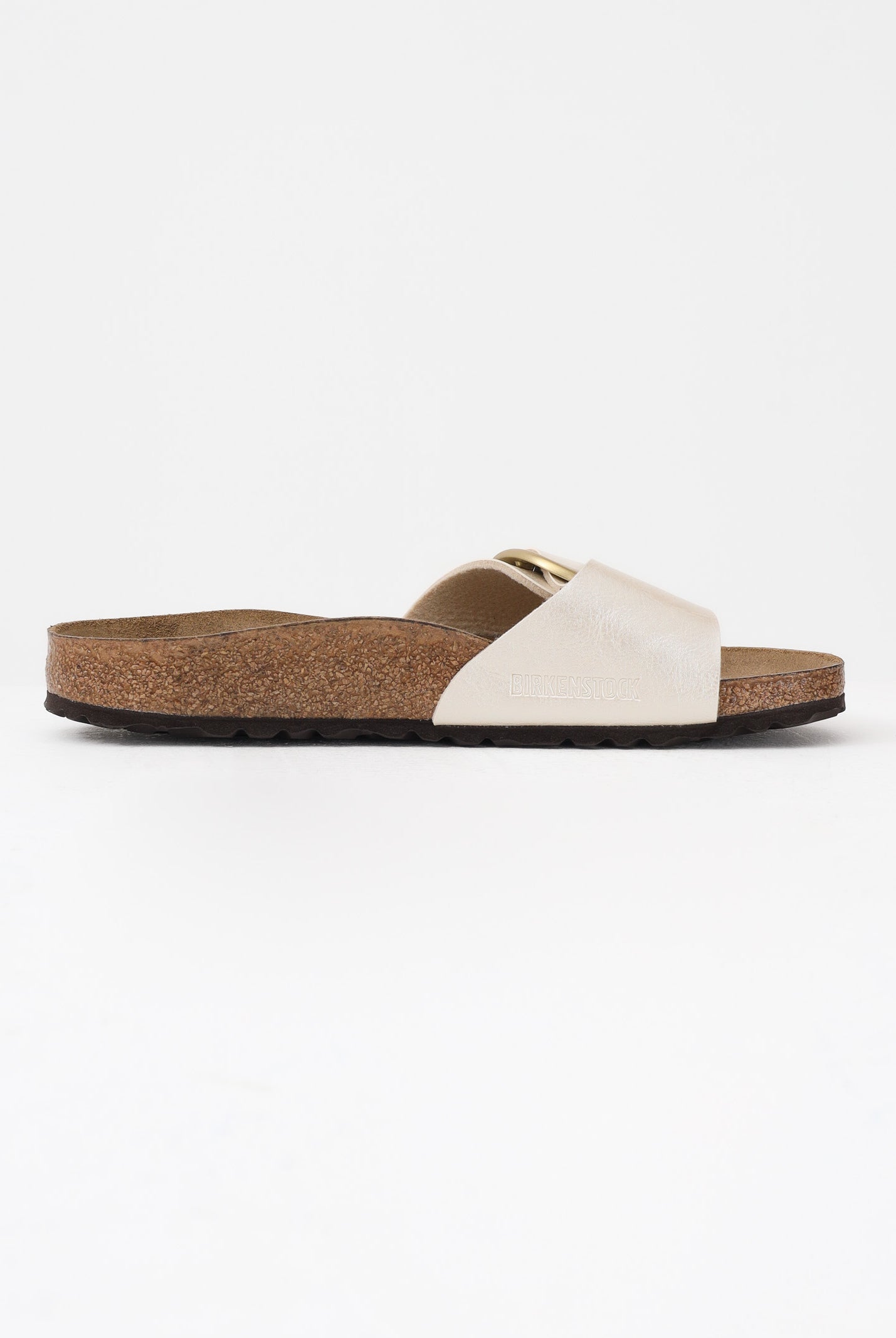 BIRKENSTOCK Ciabatte Madrid Big Buckle bianco perla da donna 1015279 . BIRKENSTOCK
