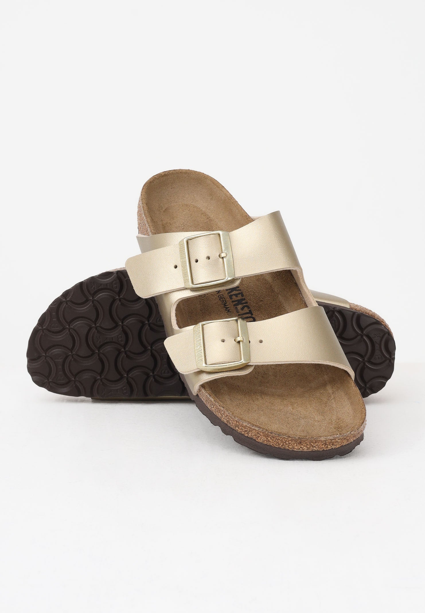 BIRKENSTOCK Ciabatte Arizona oro da donna 1016111 . BIRKENSTOCK