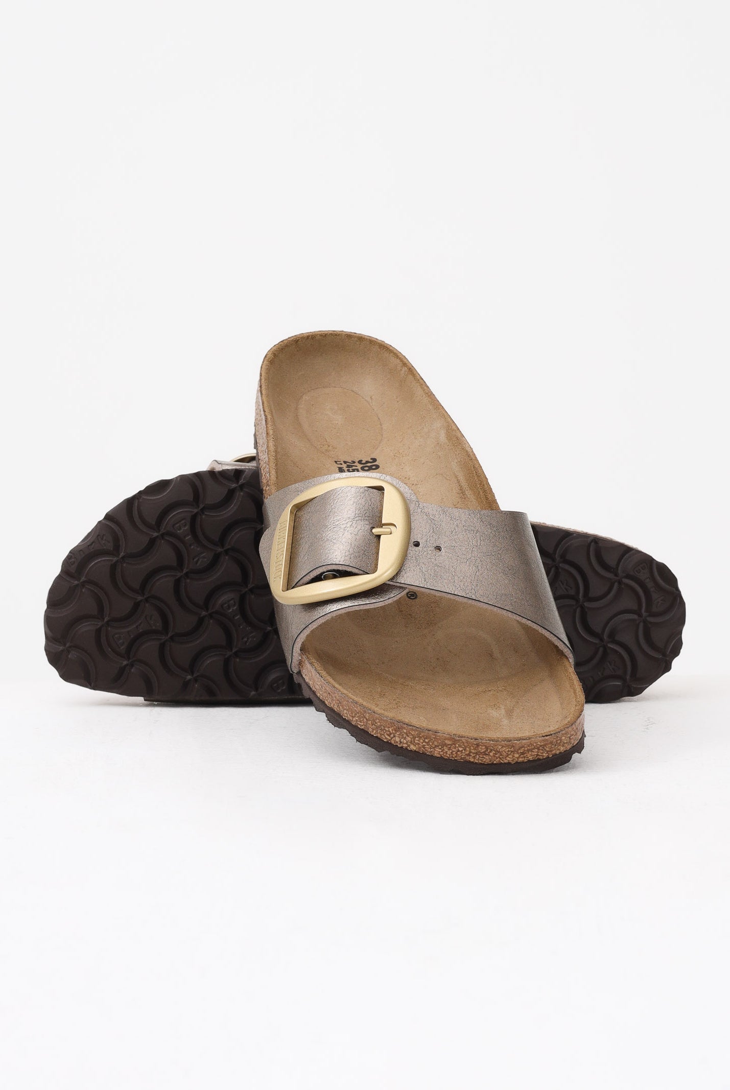 BIRKENSTOCK Ciabatte Madrid Big Buckle taupe da donna 1016237 . BIRKENSTOCK