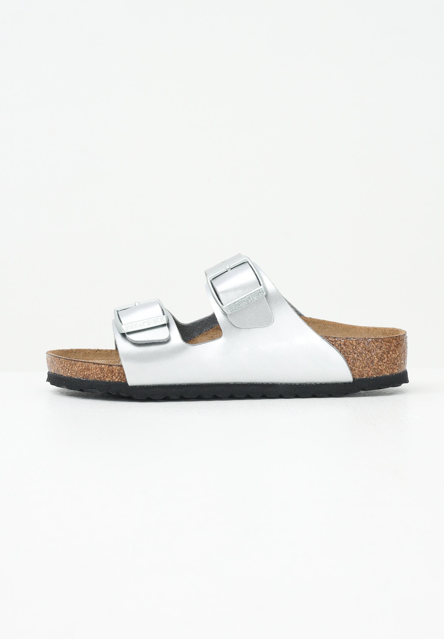 BIRKENSTOCK Ciabatte Arizona argento da bambina 1019400 . BIRKENSTOCK