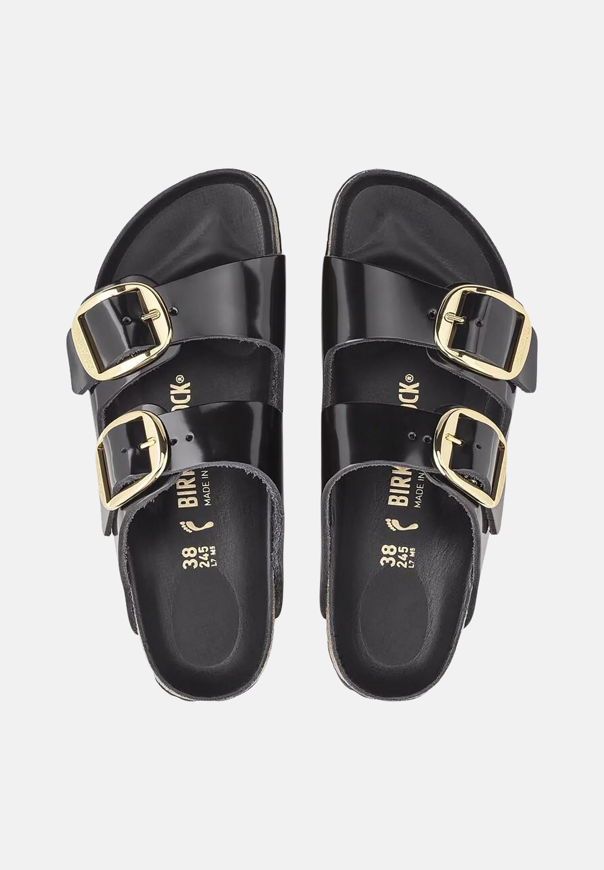 BIRKENSTOCK Ciabatte Arizona Big Buckle nere da donna 1021476 . BIRKENSTOCK