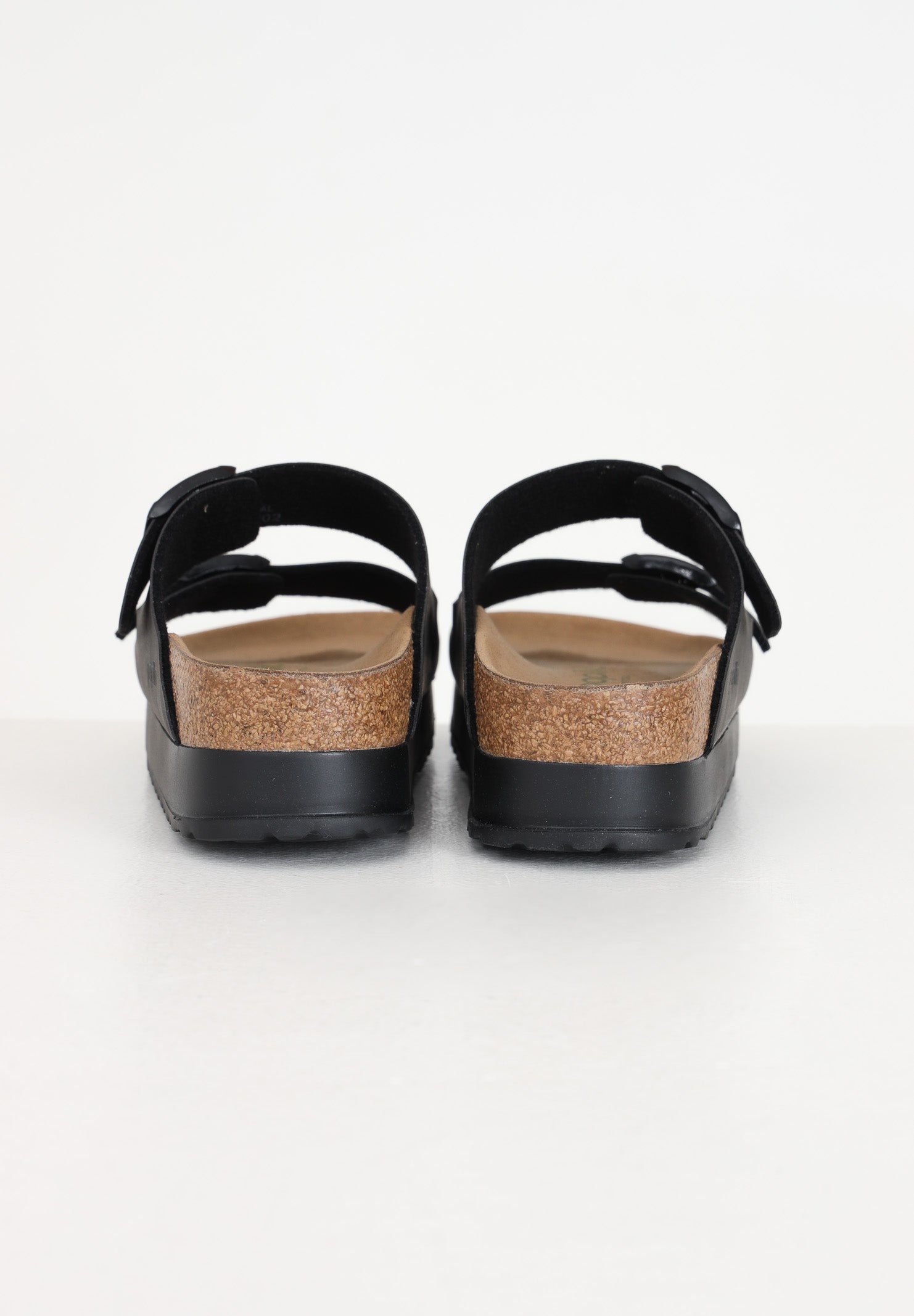 BIRKENSTOCK Ciabatte Arizona PAP Flex Platform nere da donna 1027395 . BIRKENSTOCK