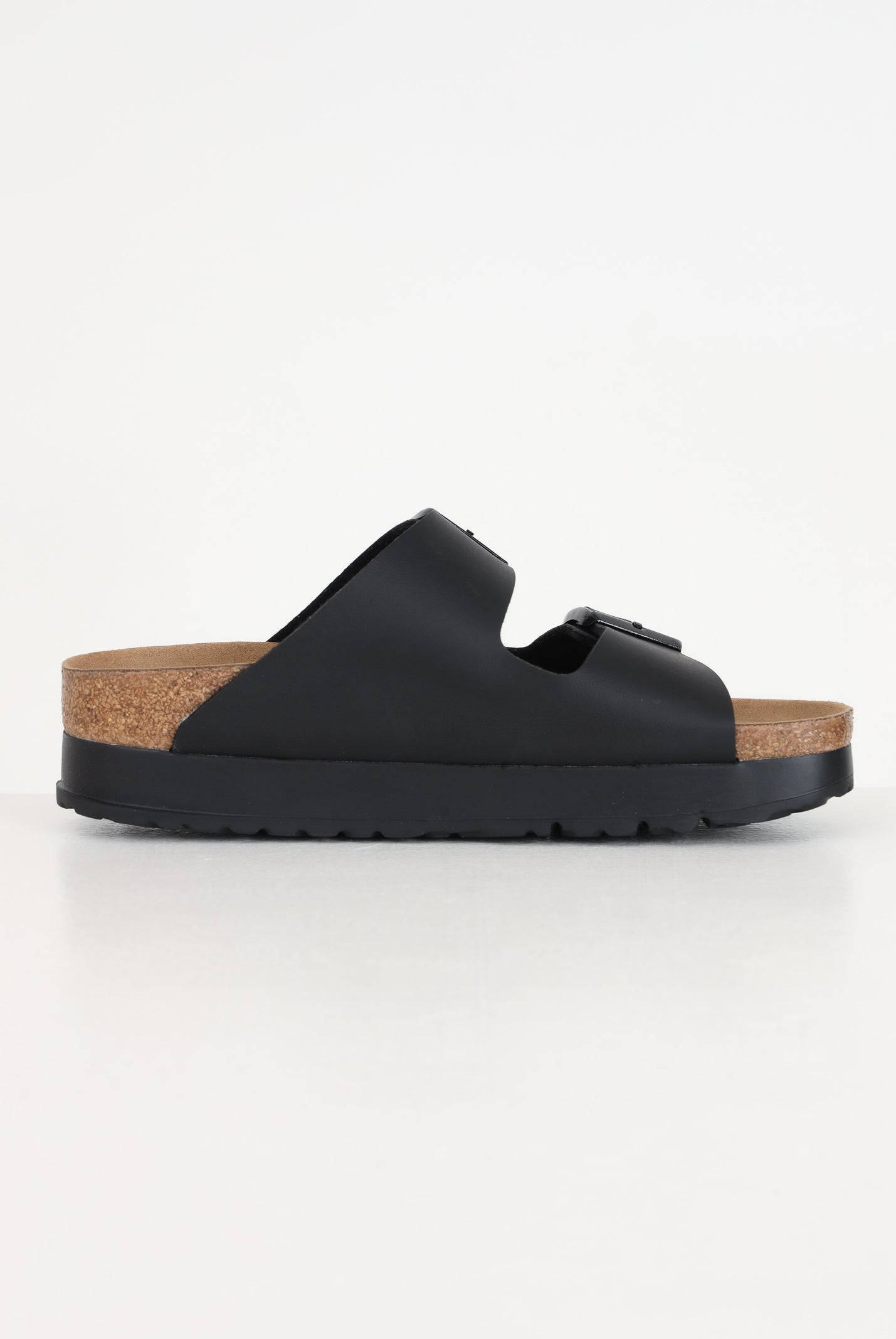 BIRKENSTOCK Ciabatte Arizona PAP Flex Platform nere da donna 1027395 . BIRKENSTOCK