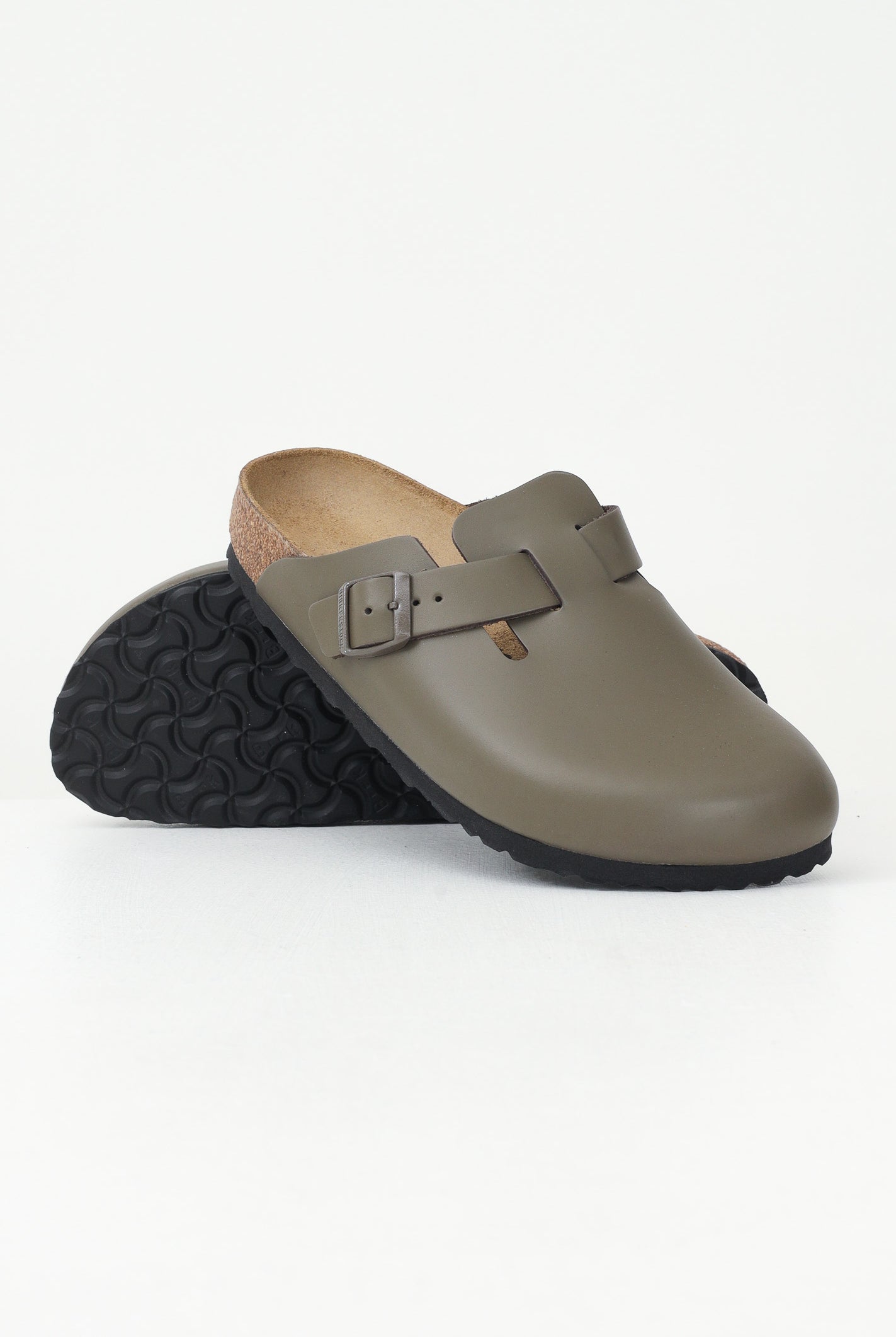 BIRKENSTOCK Ciabatte Boston verdi per uomo e donna 1029156 . BIRKENSTOCK