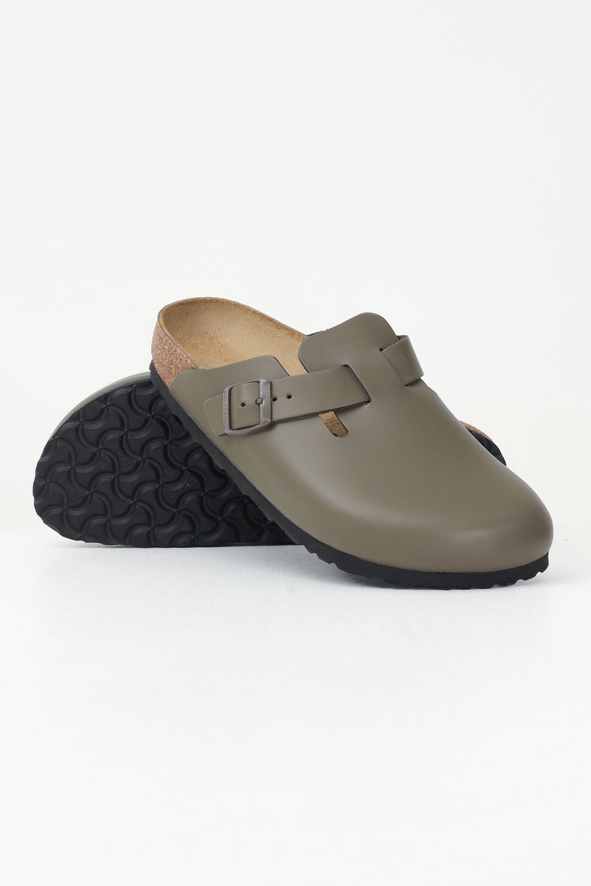 BIRKENSTOCK Ciabatte Boston verdi per uomo e donna 1029156 . BIRKENSTOCK