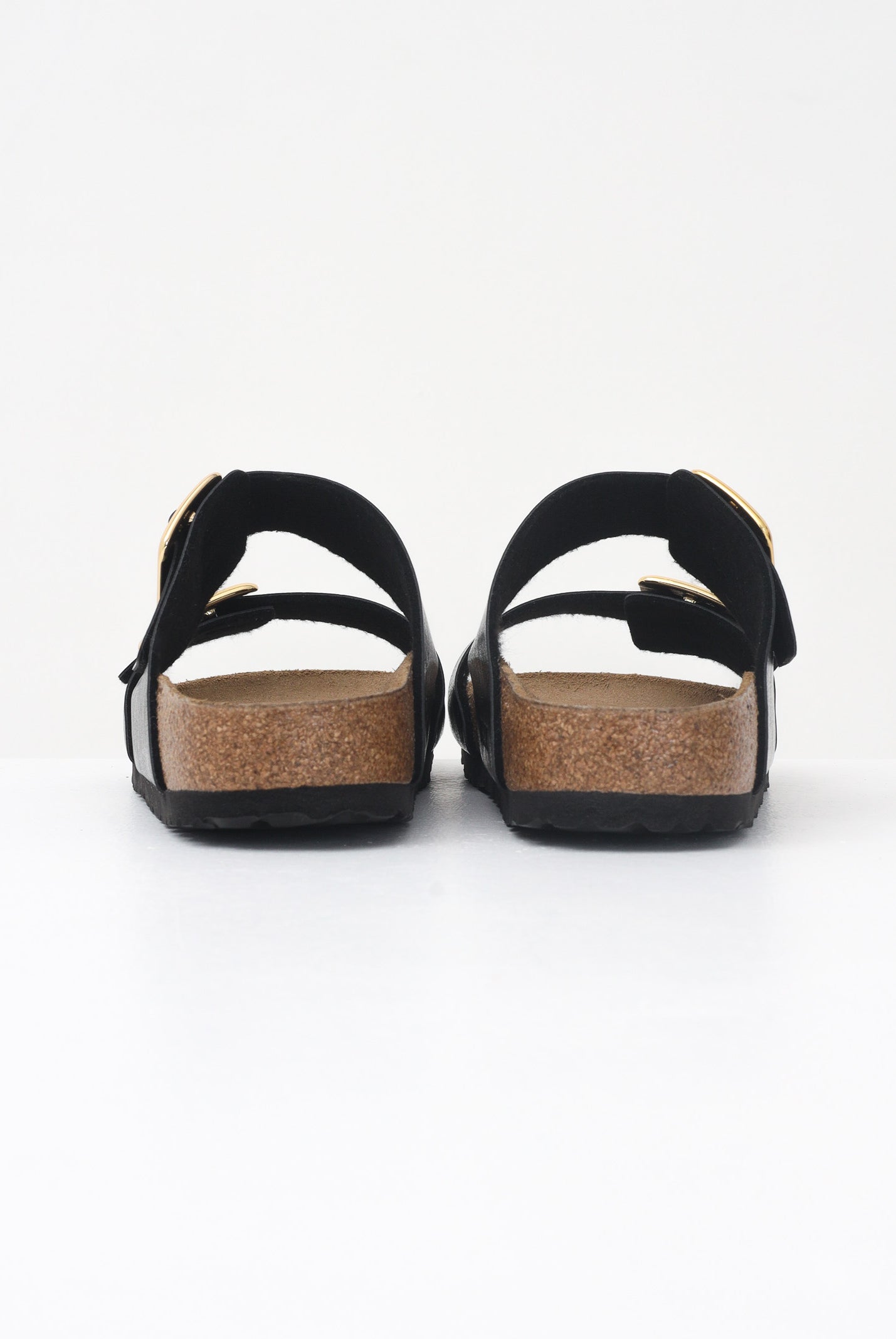 BIRKENSTOCK Ciabatte Sydney Cushion Buckle nere da donna 1029457 . BIRKENSTOCK