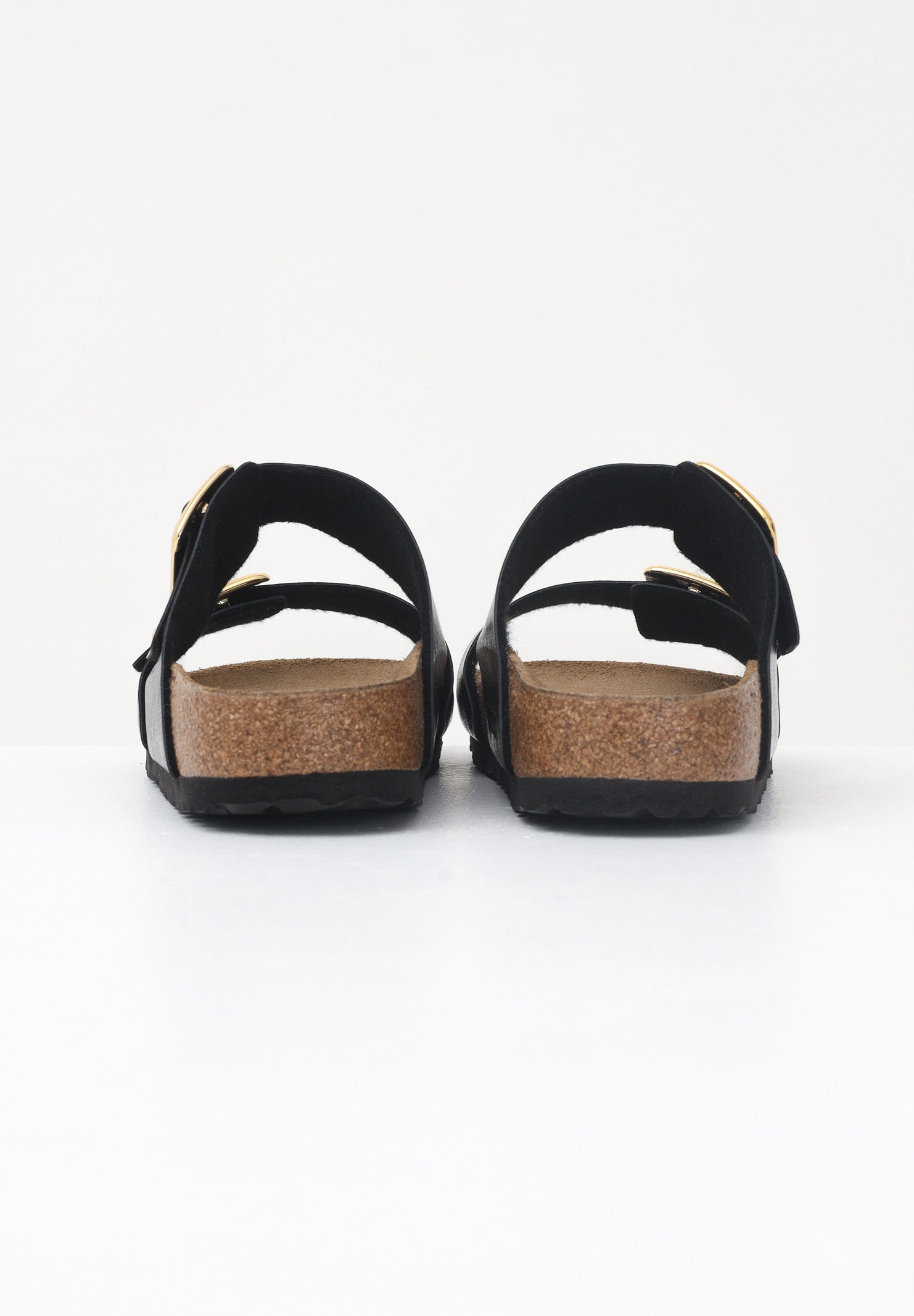 BIRKENSTOCK Ciabatte Sydney Cushion Buckle nere da donna 1029457 . BIRKENSTOCK