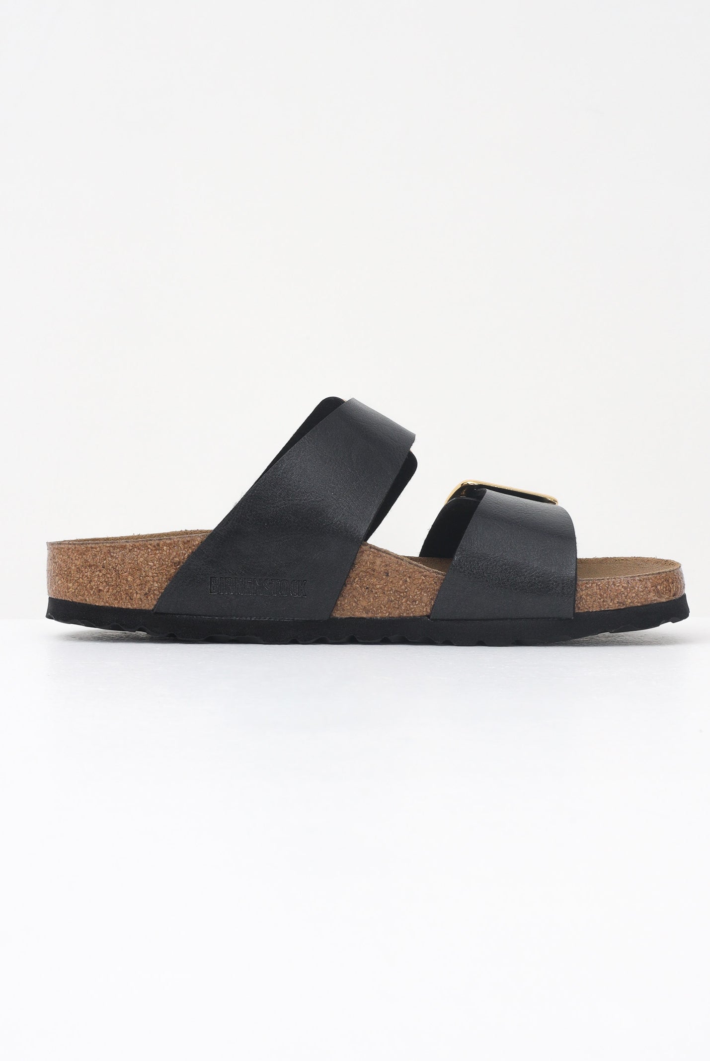 BIRKENSTOCK Ciabatte Sydney Cushion Buckle nere da donna 1029457 . BIRKENSTOCK