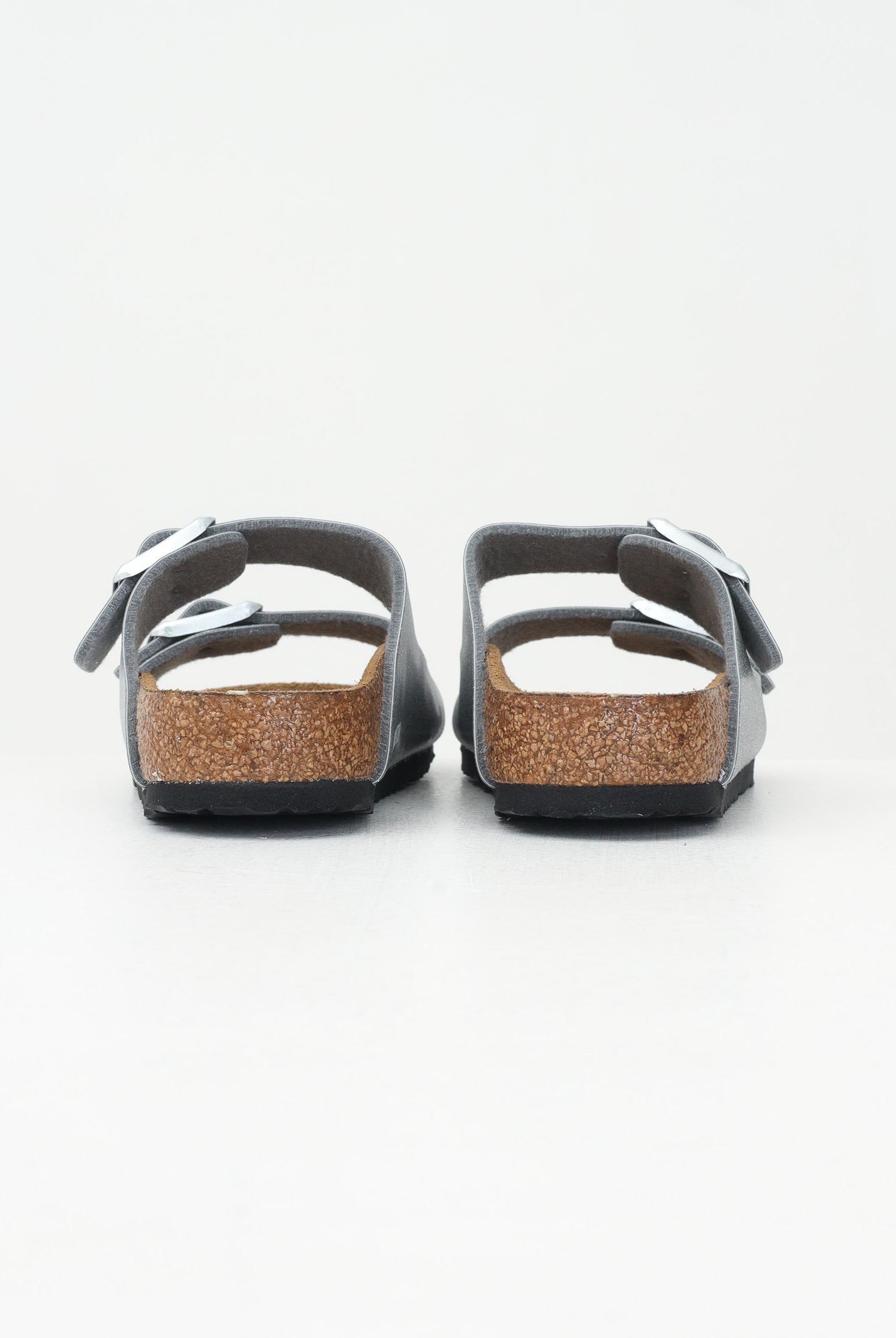 BIRKENSTOCK Ciabatte Arizona argento da bambina con glitter 1029468 . BIRKENSTOCK