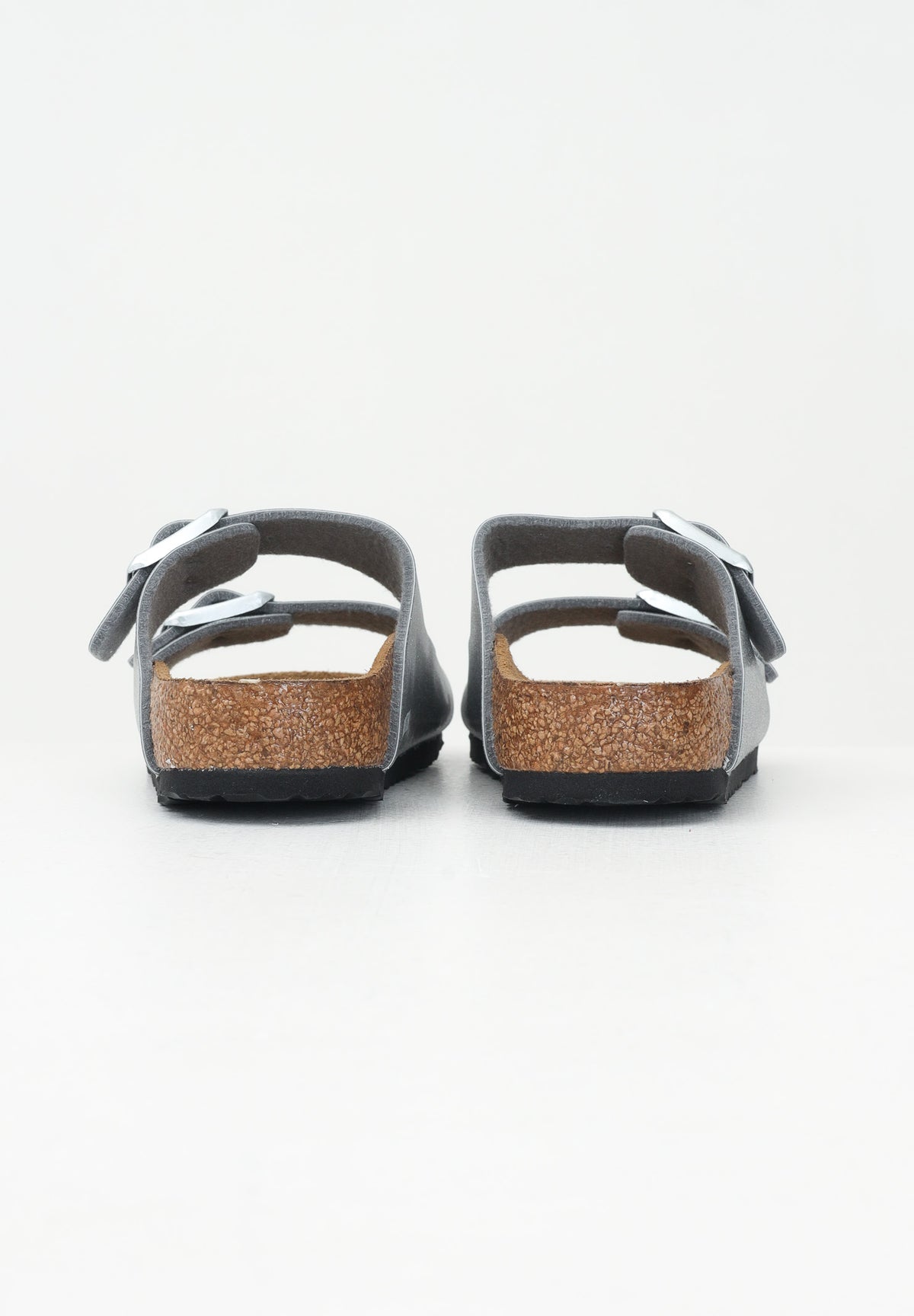 BIRKENSTOCK Ciabatte Arizona argento da bambina con glitter 1029468 . BIRKENSTOCK