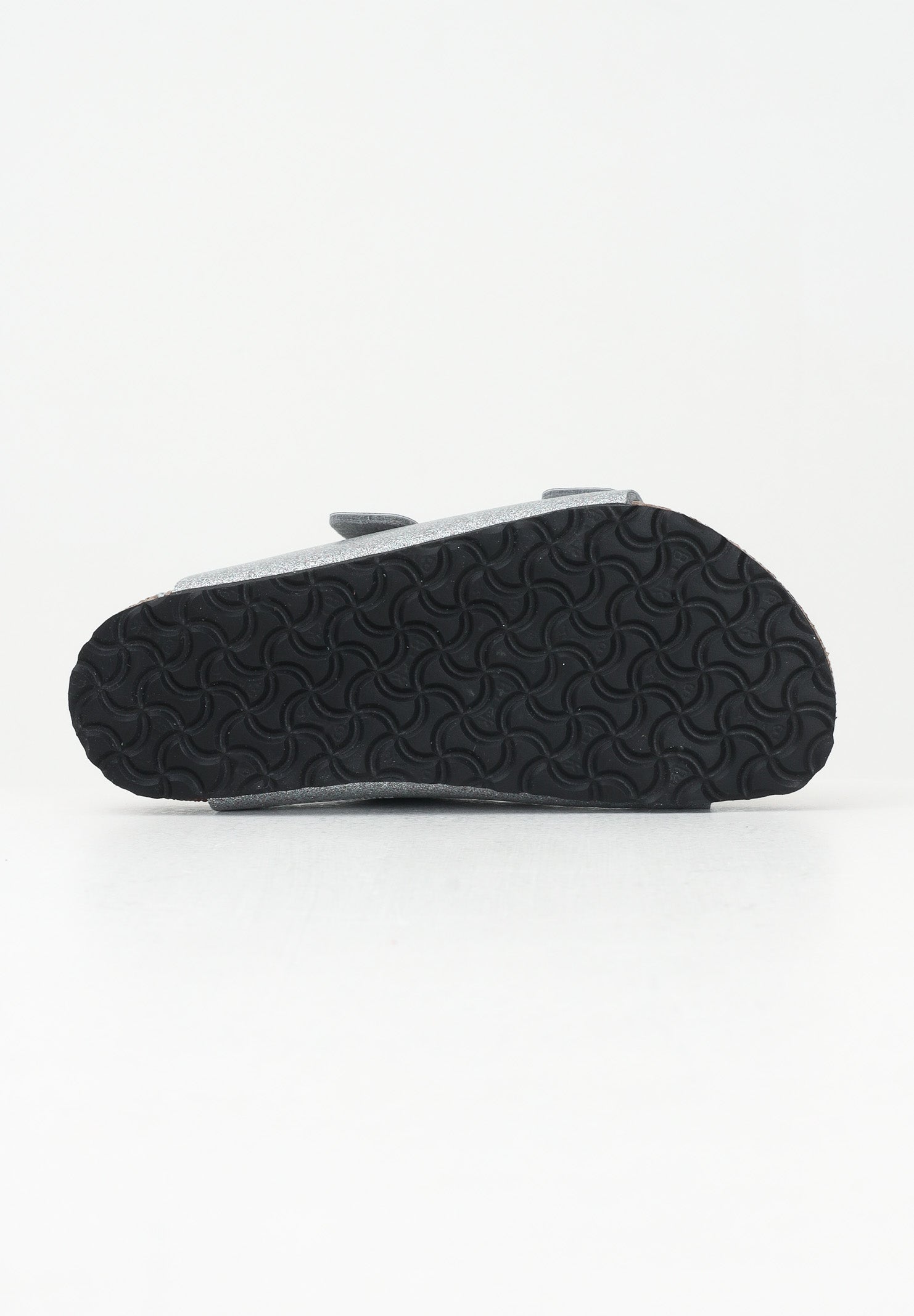 BIRKENSTOCK Ciabatte Arizona argento da bambina con glitter 1029468 . BIRKENSTOCK