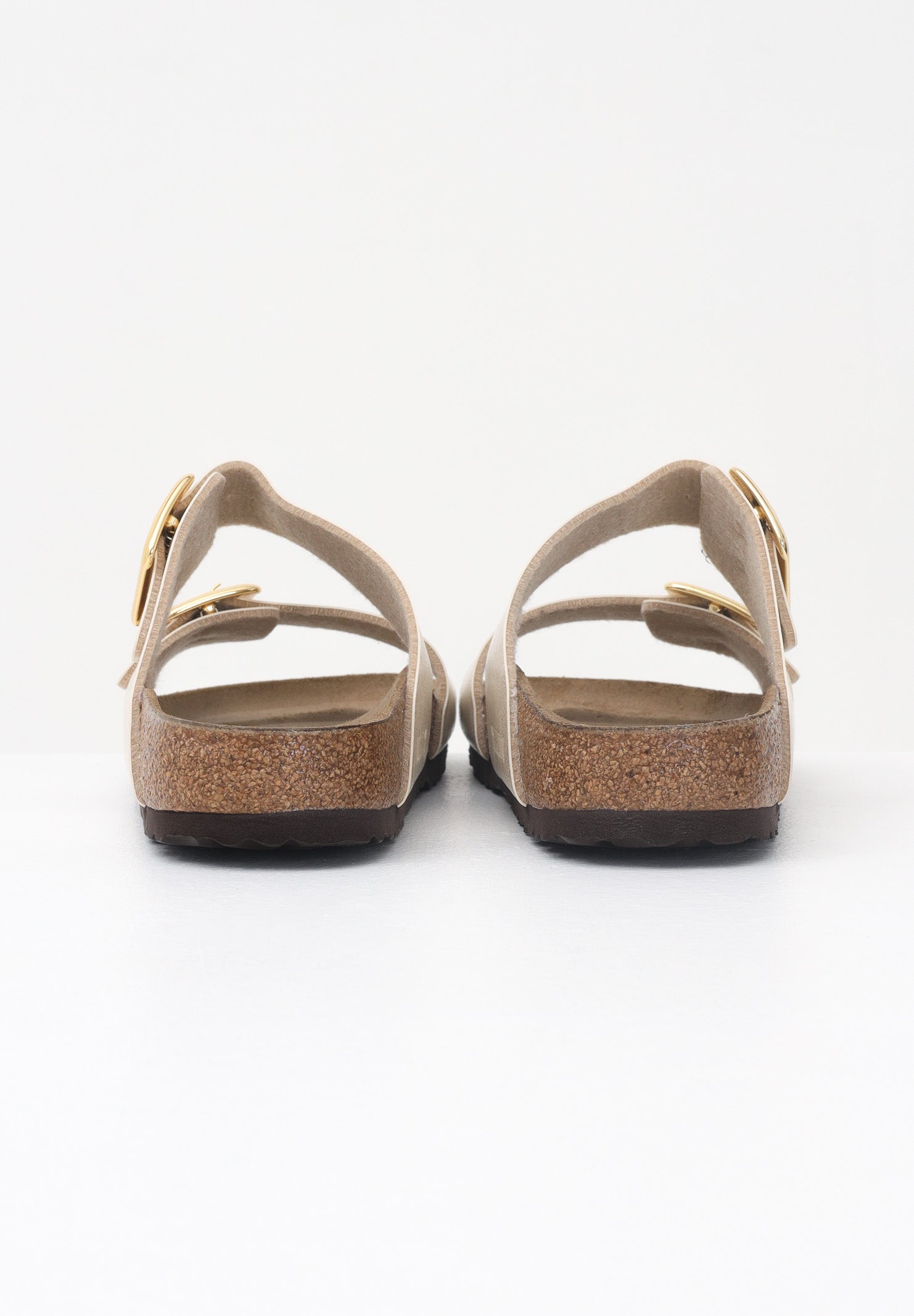 BIRKENSTOCK Ciabatte Sydney Cushion Buckle bianche da donna 1029492 . BIRKENSTOCK