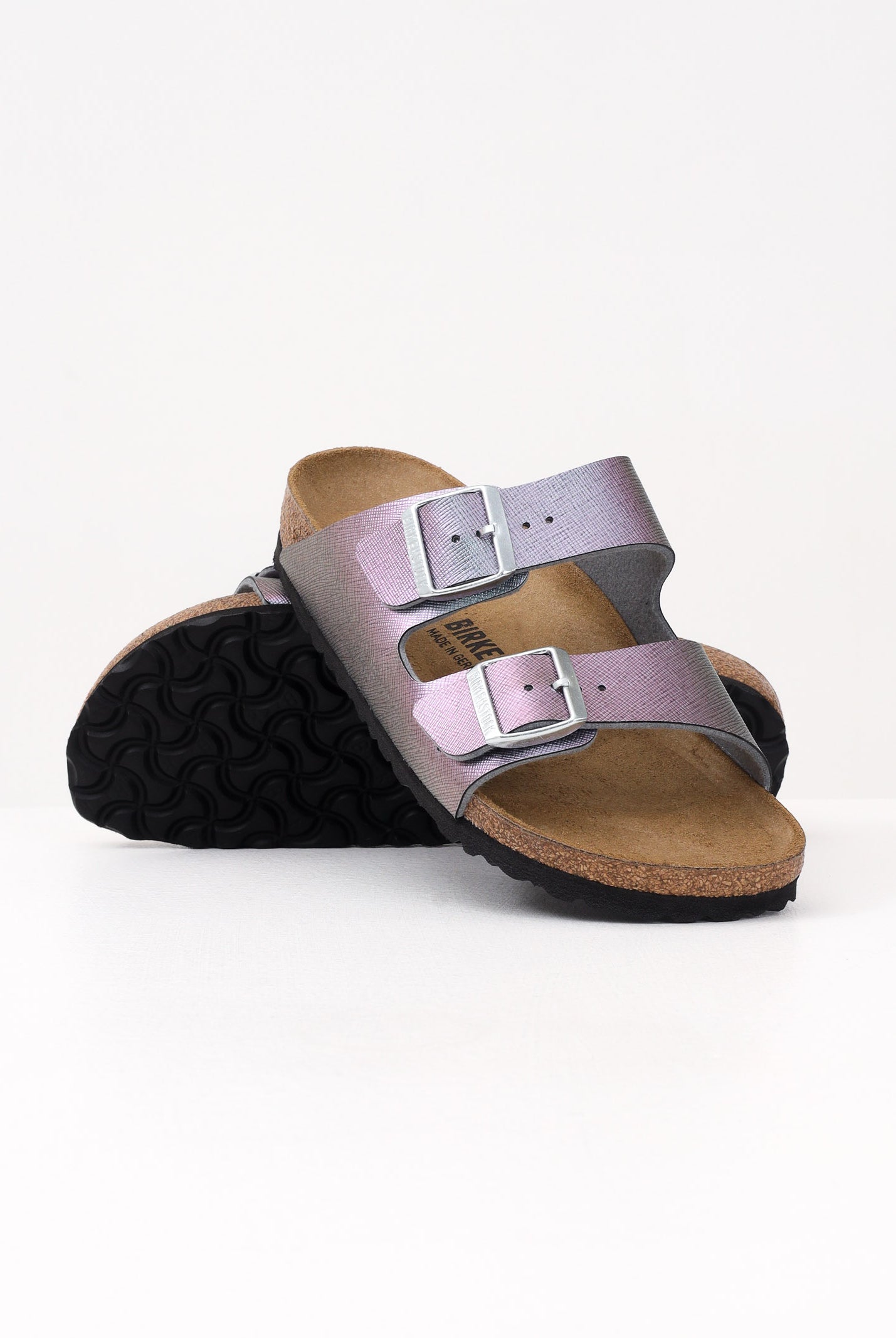 BIRKENSTOCK Ciabatte Arizona viola iridescente da donna 1029510 . BIRKENSTOCK