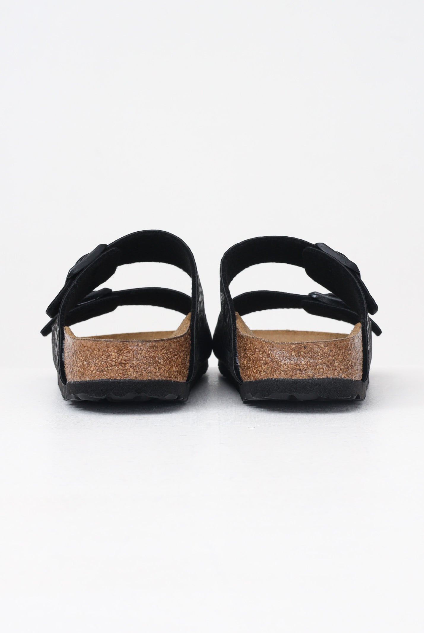 BIRKENSTOCK Ciabatte Arizona nere da donna con tomaia zebrata 1029560 . BIRKENSTOCK