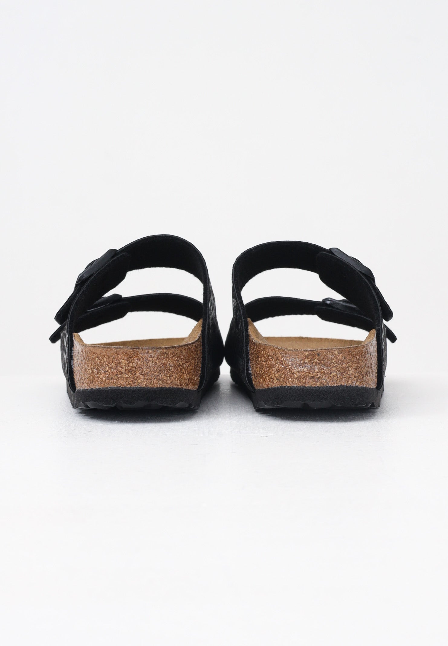 BIRKENSTOCK Ciabatte Arizona nere da donna con tomaia zebrata 1029560 . BIRKENSTOCK