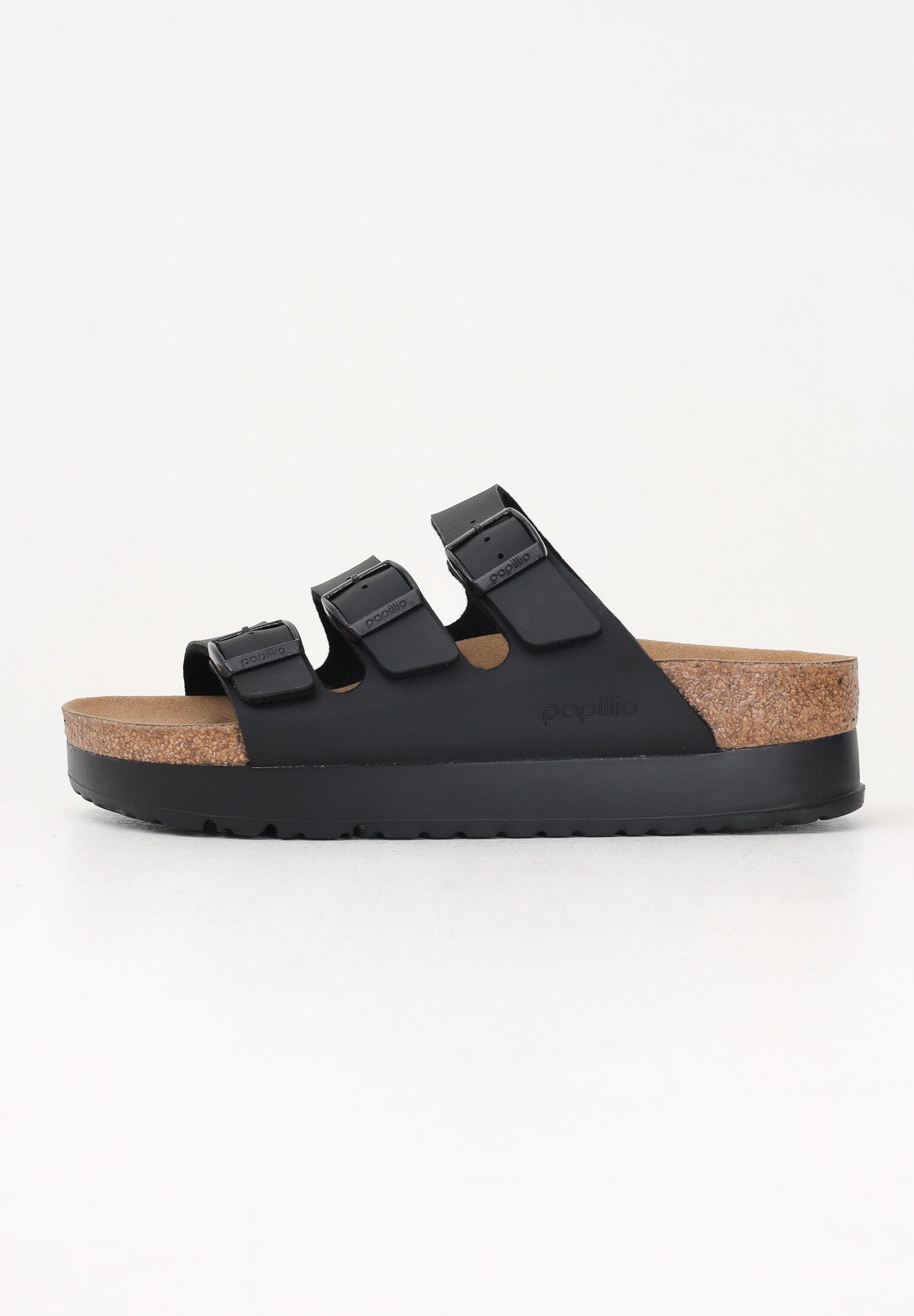 BIRKENSTOCK Ciabatte Florida Flex Platform nere da donna 1029737 . BIRKENSTOCK