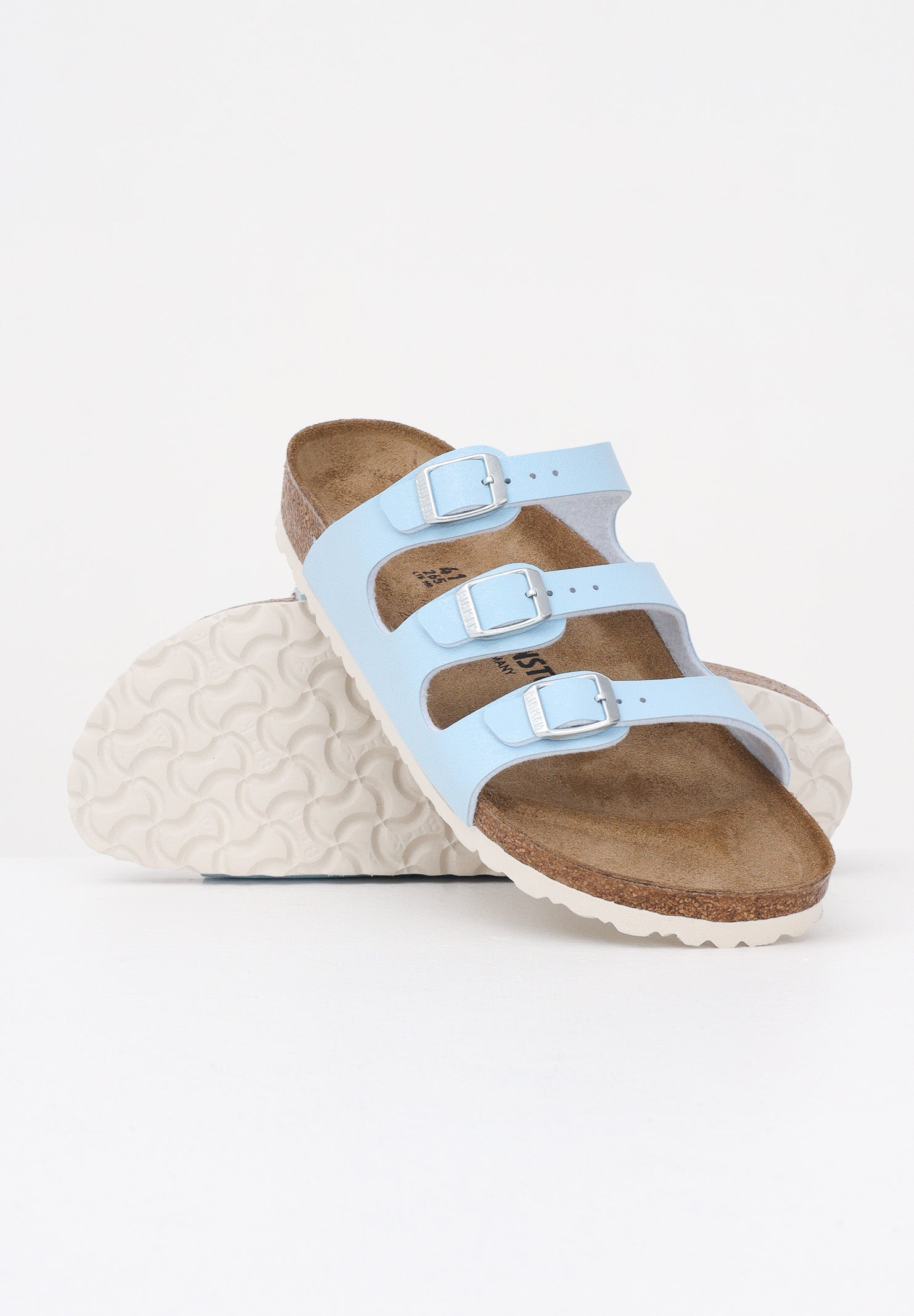 BIRKENSTOCK Ciabatte Florida Fresh azzurre da donna 1030146 . BIRKENSTOCK