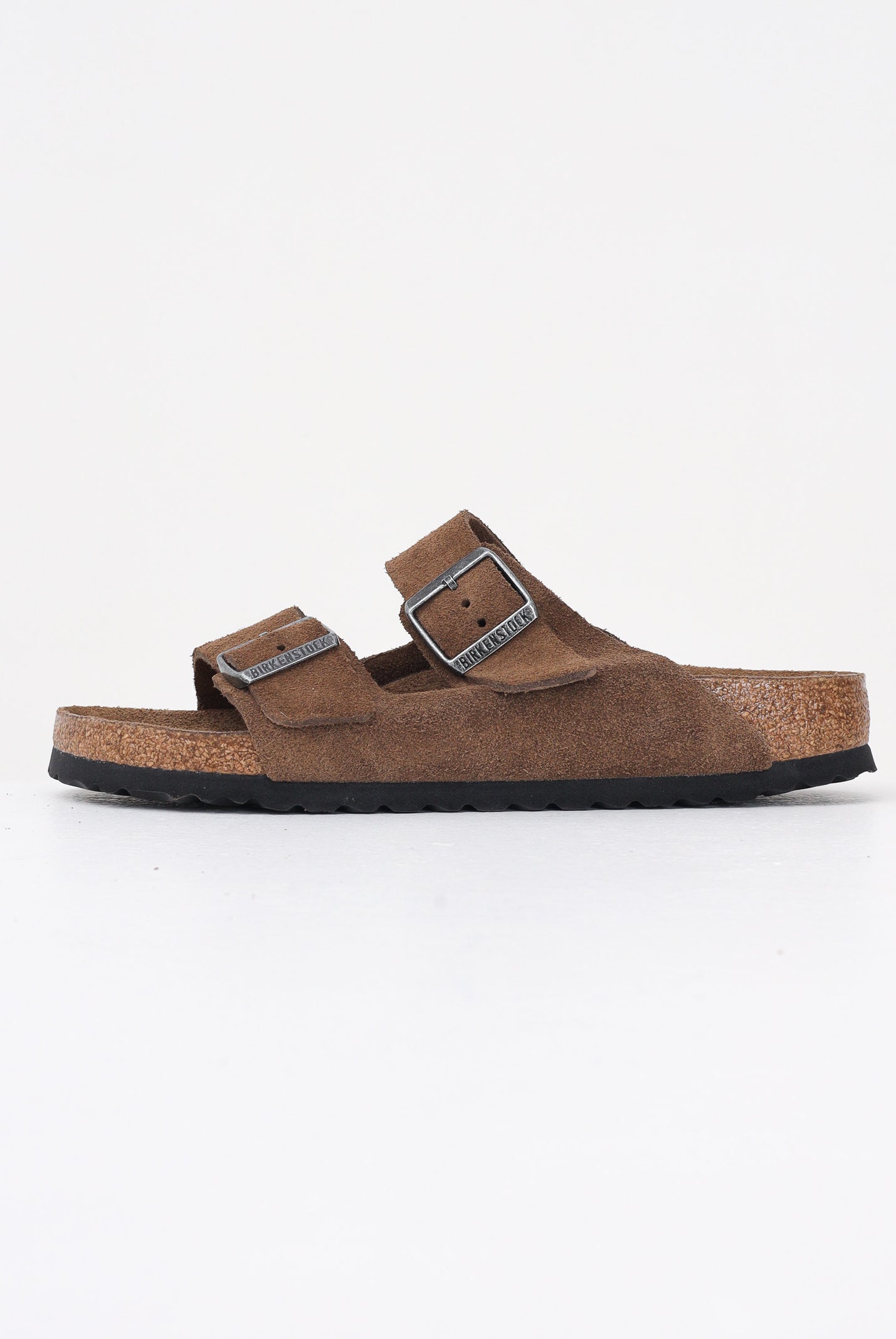 BIRKENSTOCK Ciabatte Arizona in pelle scamosciata marrone per uomo e donna 1030865 . BIRKENSTOCK