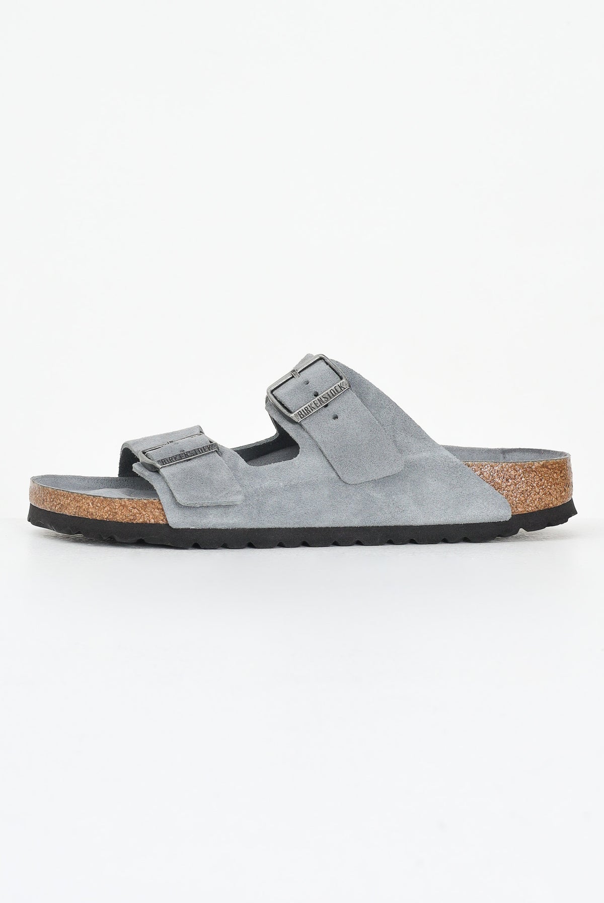 BIRKENSTOCK Ciabatte Arizona Suede grigio ardesia da uomo 1030912 . BIRKENSTOCK