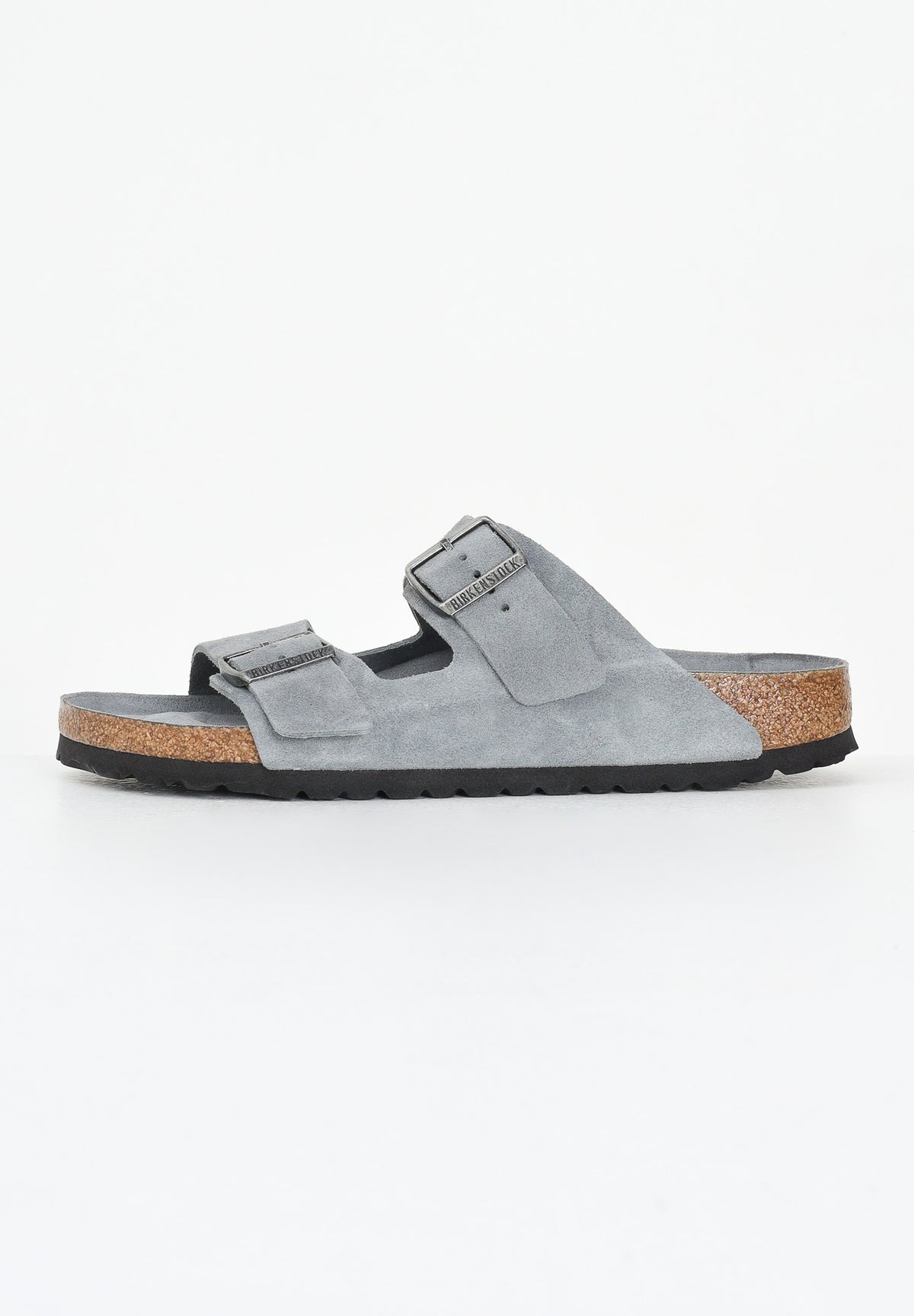 BIRKENSTOCK Ciabatte Arizona Suede grigio ardesia da uomo 1030912 . BIRKENSTOCK